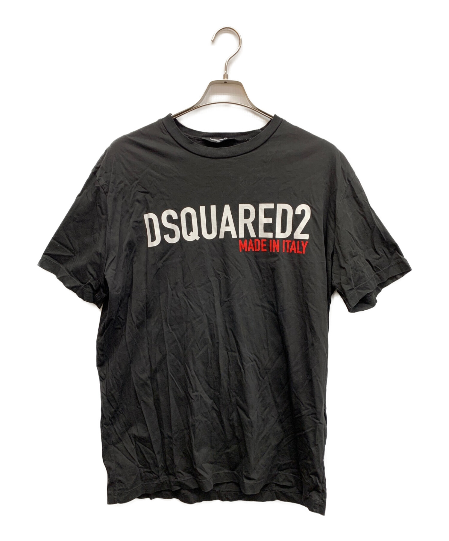 DSQUARED2 (ディースクエアード) ロゴTシャツ ブラック サイズ:XL