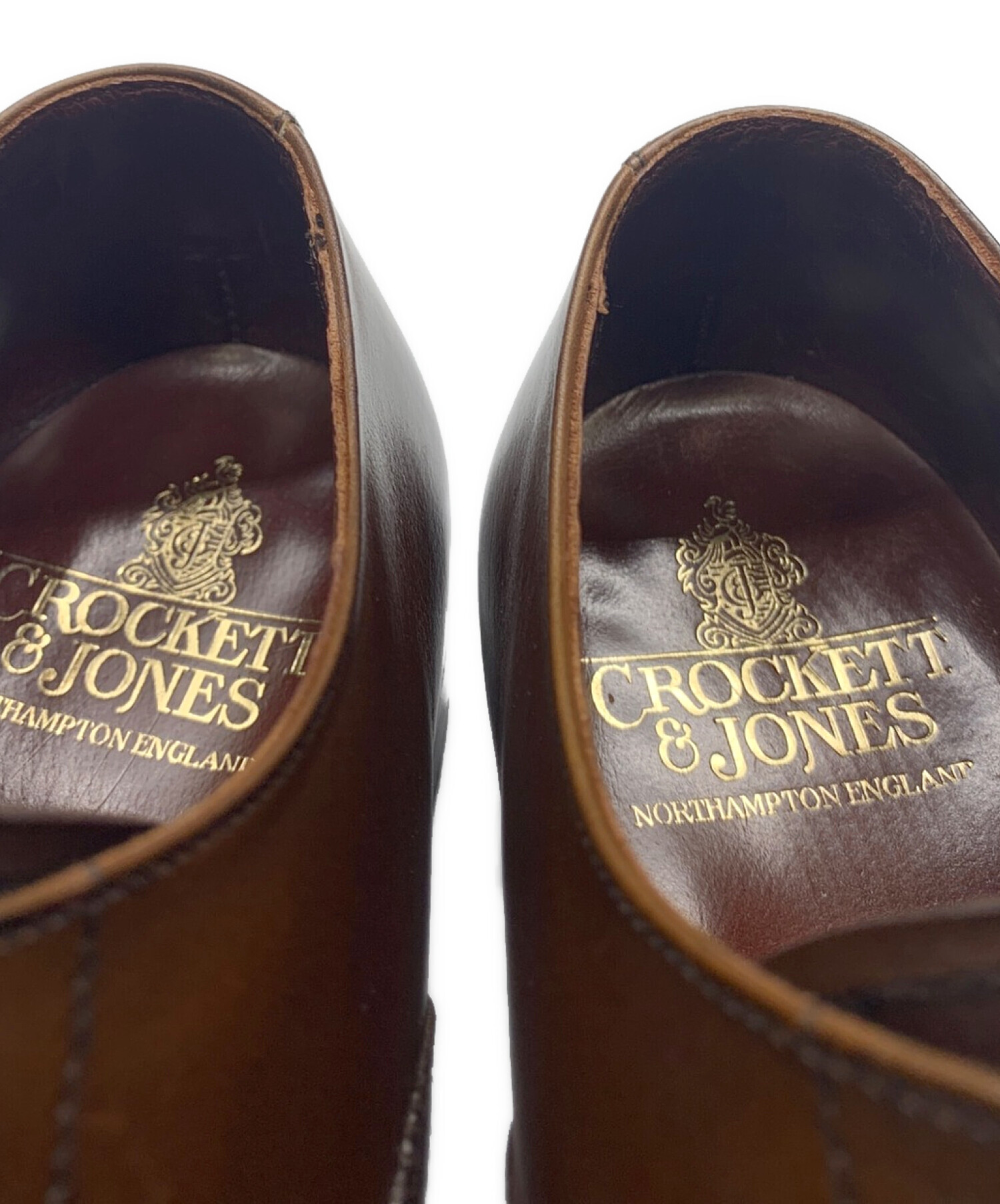 中古・古着通販】Crockett & Jones (クロケット＆ジョーンズ) ストレートチップシューズ ブラウン サイズ:7E｜ブランド・古着通販  トレファク公式【TREFAC FASHION】スマホサイト