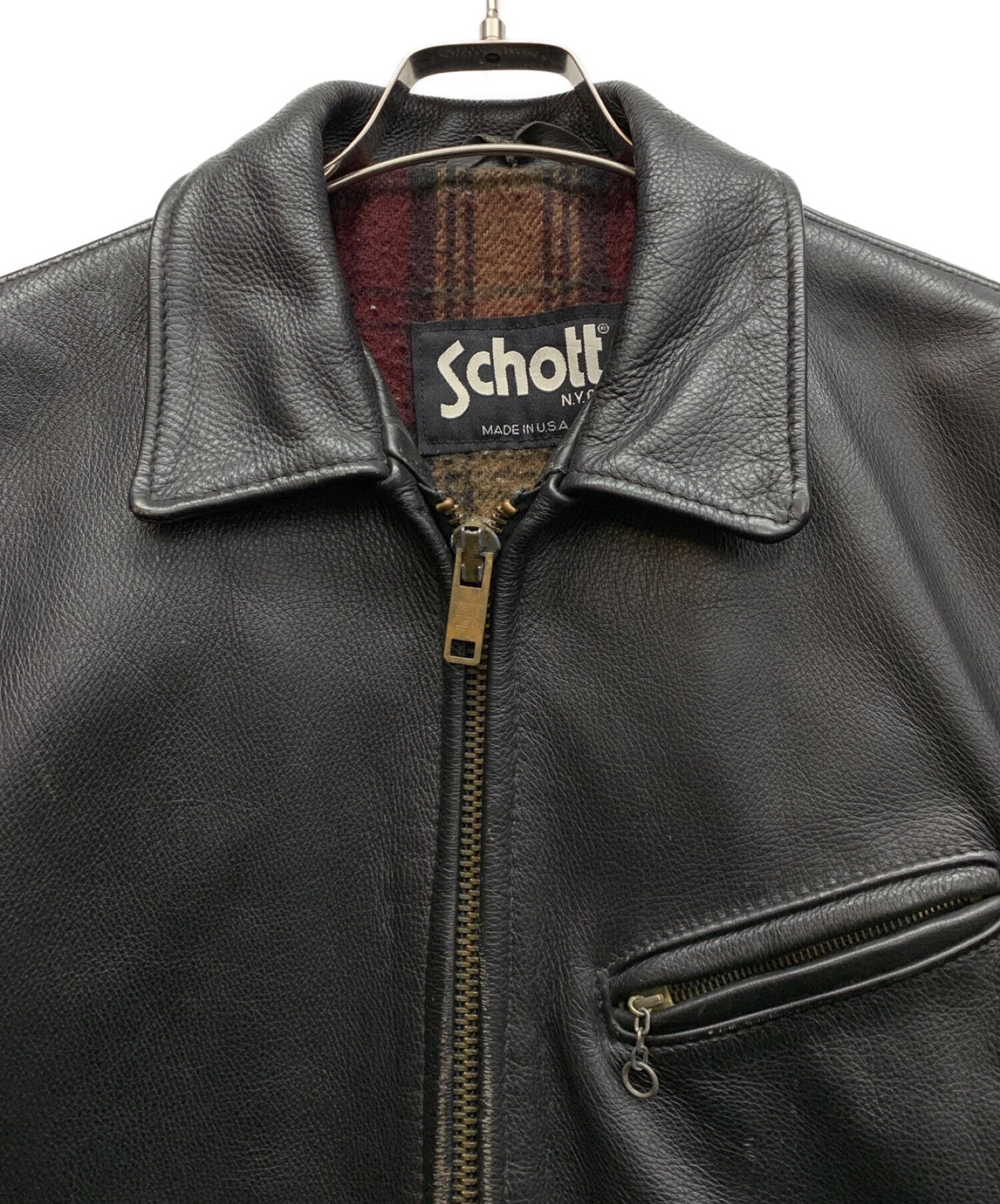 Schott (ショット) レザージャケット ブラック サイズ:M