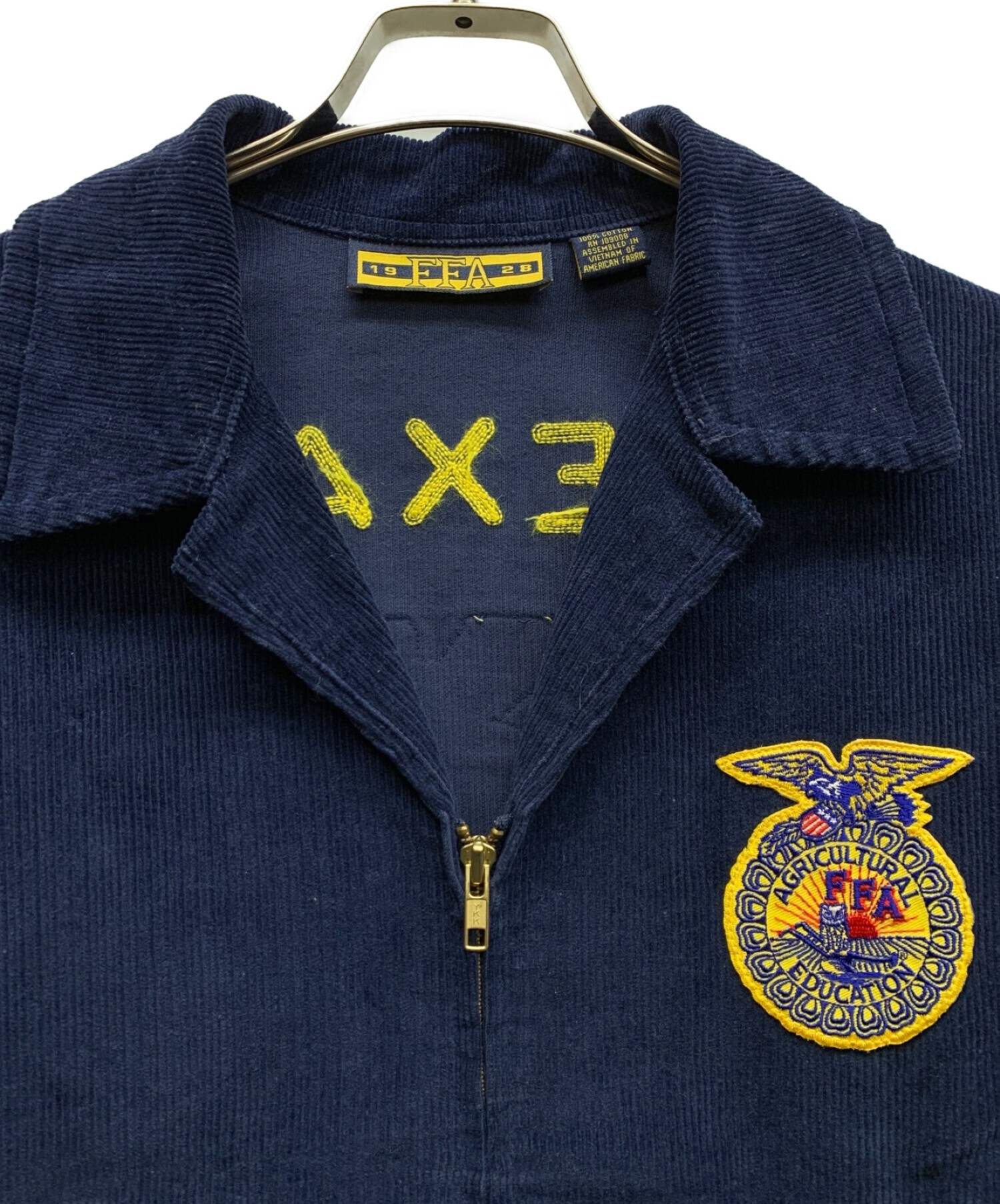 FFA (フューチャー・ファーマーズ・オブ・アメリカ) コーデュロイ刺繍ジャケット ネイビー サイズ:M