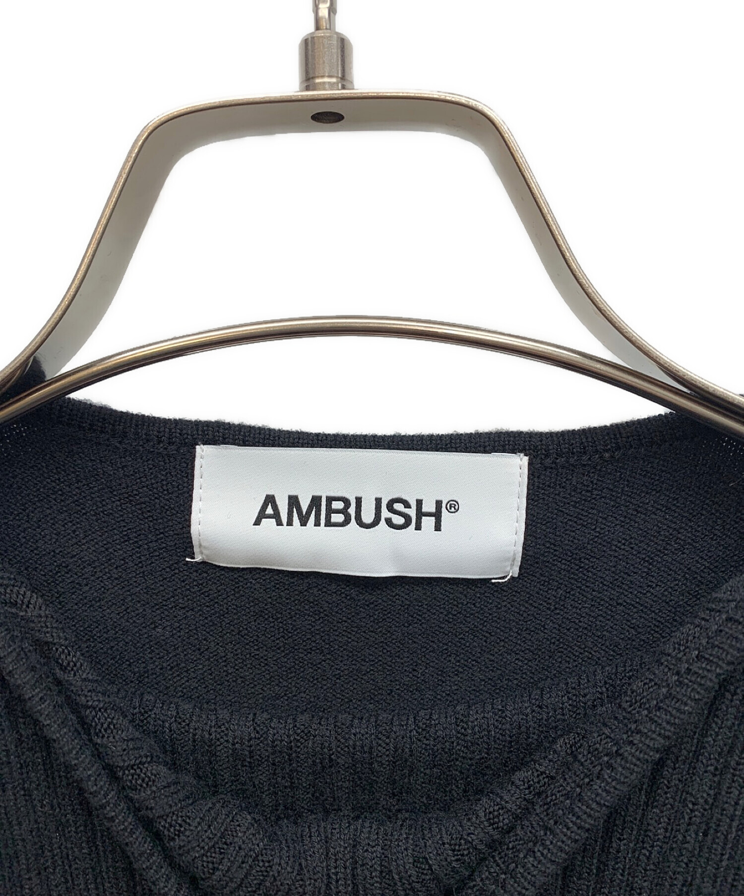 AMBUSH (アンブッシュ) タートルネックエンボスニット ブラック サイズ:FREE 未使用品