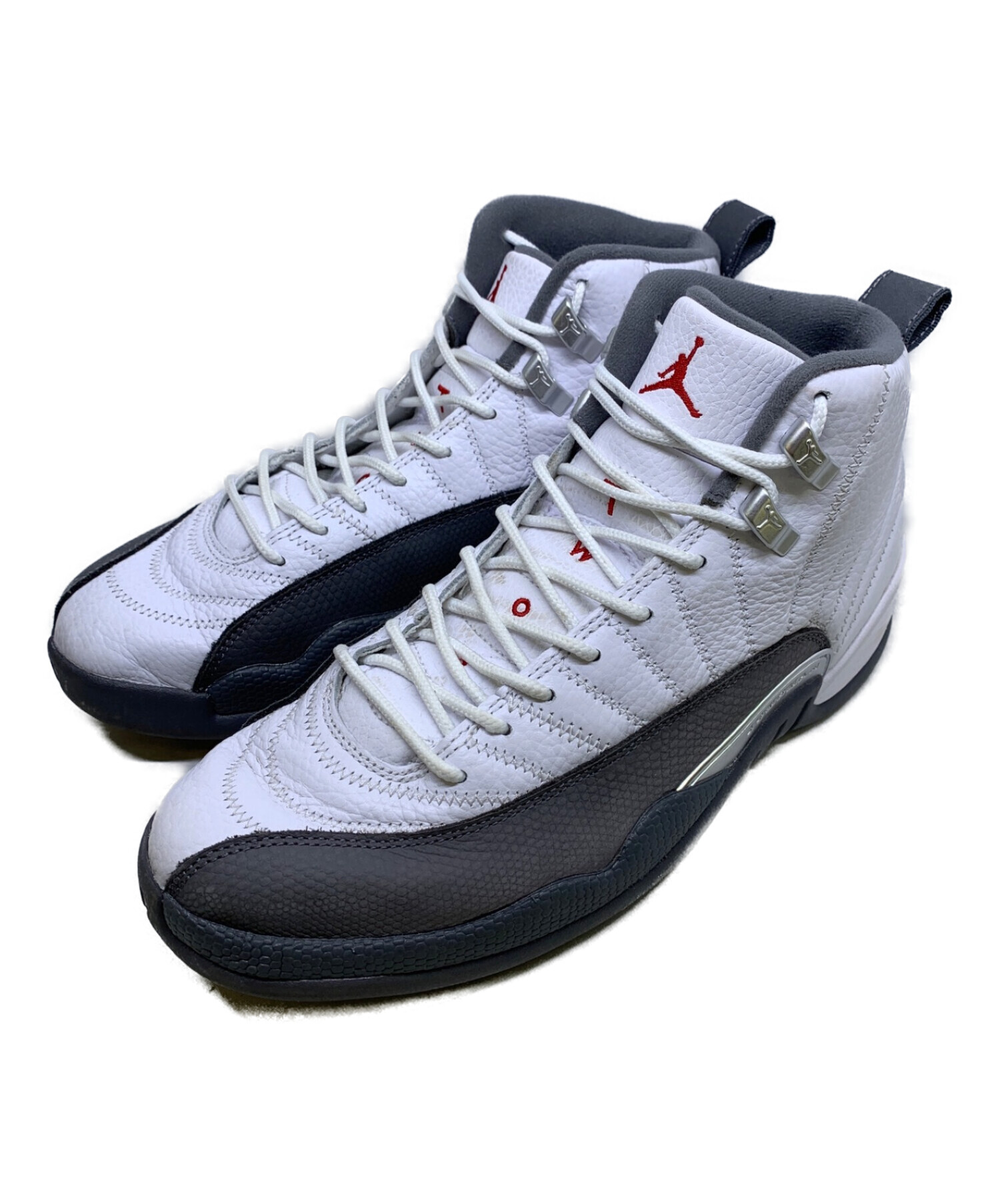 中古・古着通販】NIKE (ナイキ) AIR JORDAN 12 RETRO ホワイト×グレー サイズ:27cm｜ブランド・古着通販  トレファク公式【TREFAC FASHION】スマホサイト