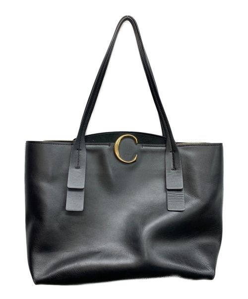 中古・古着通販】Chloe (クロエ) レザートートバッグ ブラック｜ブランド・古着通販 トレファク公式【TREFAC FASHION】スマホサイト