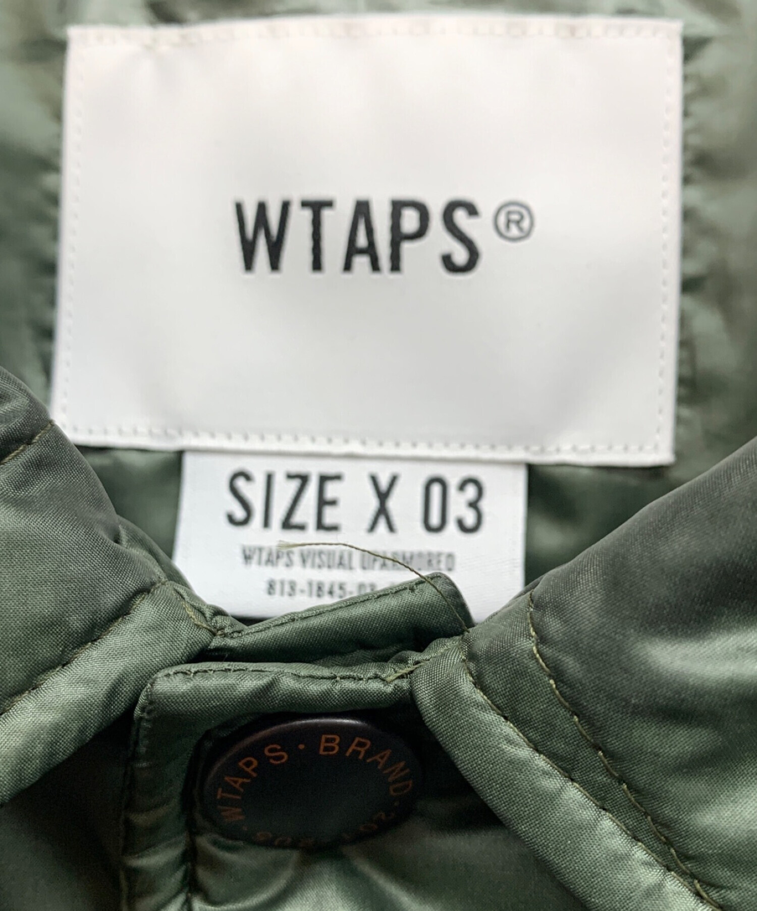 中古・古着通販】WTAPS (ダブルタップス) キルティングジャケット カーキ サイズ:XL｜ブランド・古着通販 トレファク公式【TREFAC  FASHION】スマホサイト