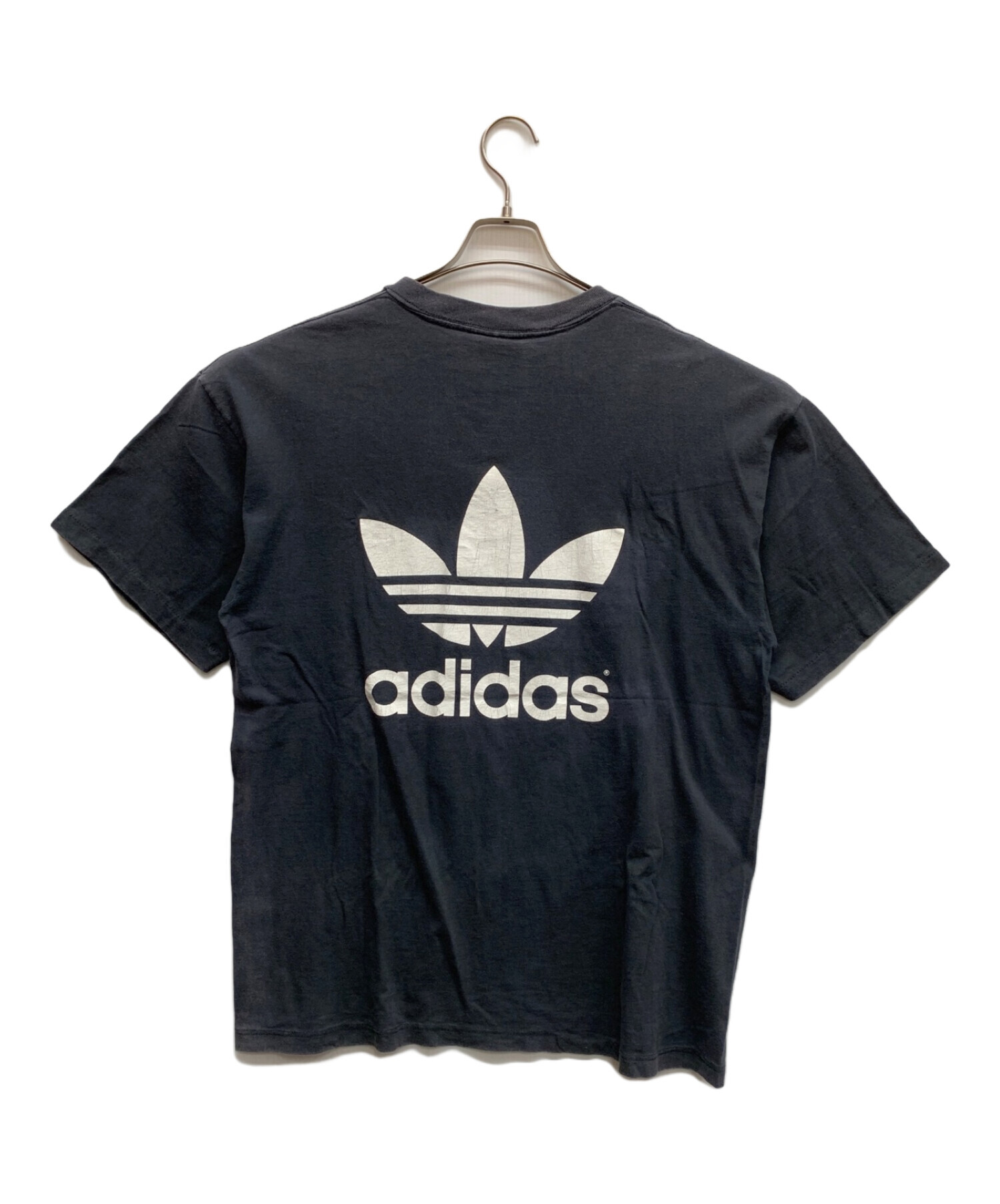 adidas (アディダス) ヴィンテージTシャツ ブラック サイズ:L