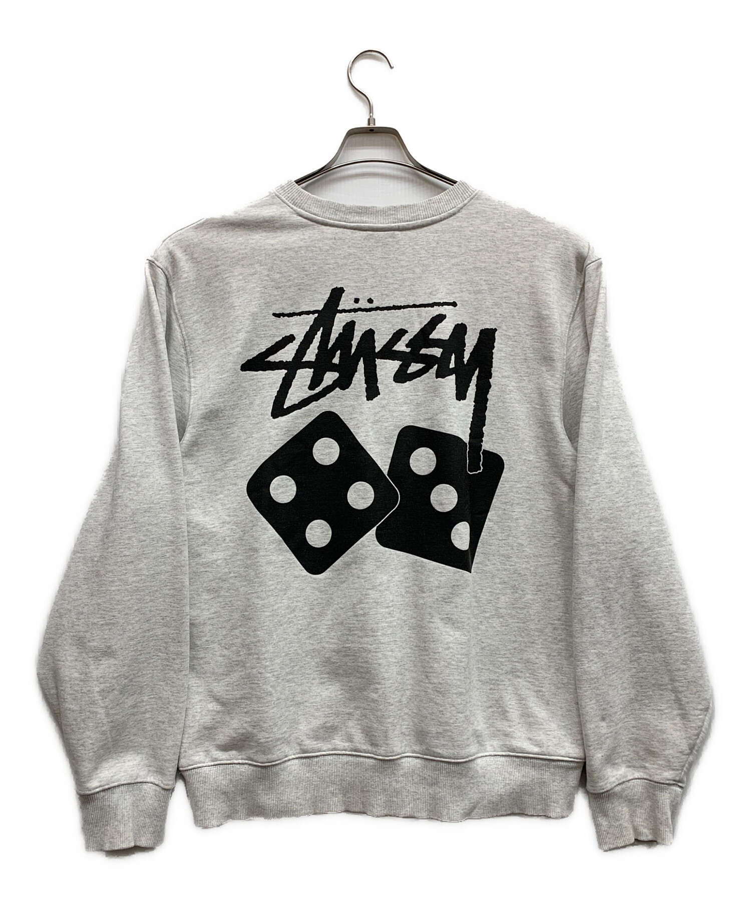 stussy (ステューシー) ワンポイントスウェット グレー サイズ:L