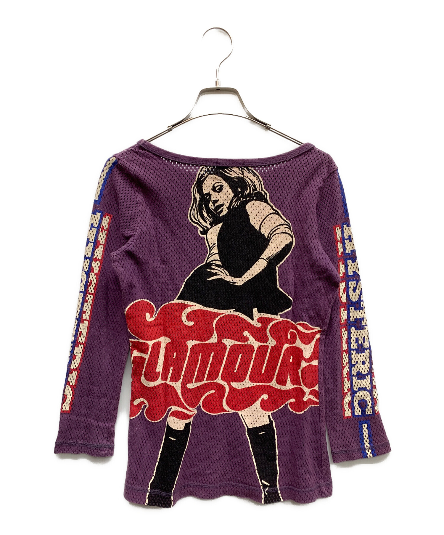 中古・古着通販】Hysteric Glamour (ヒステリックグラマー) 00'sメッシュカットソー パープル サイズ:FREE｜ブランド・古着通販  トレファク公式【TREFAC FASHION】スマホサイト