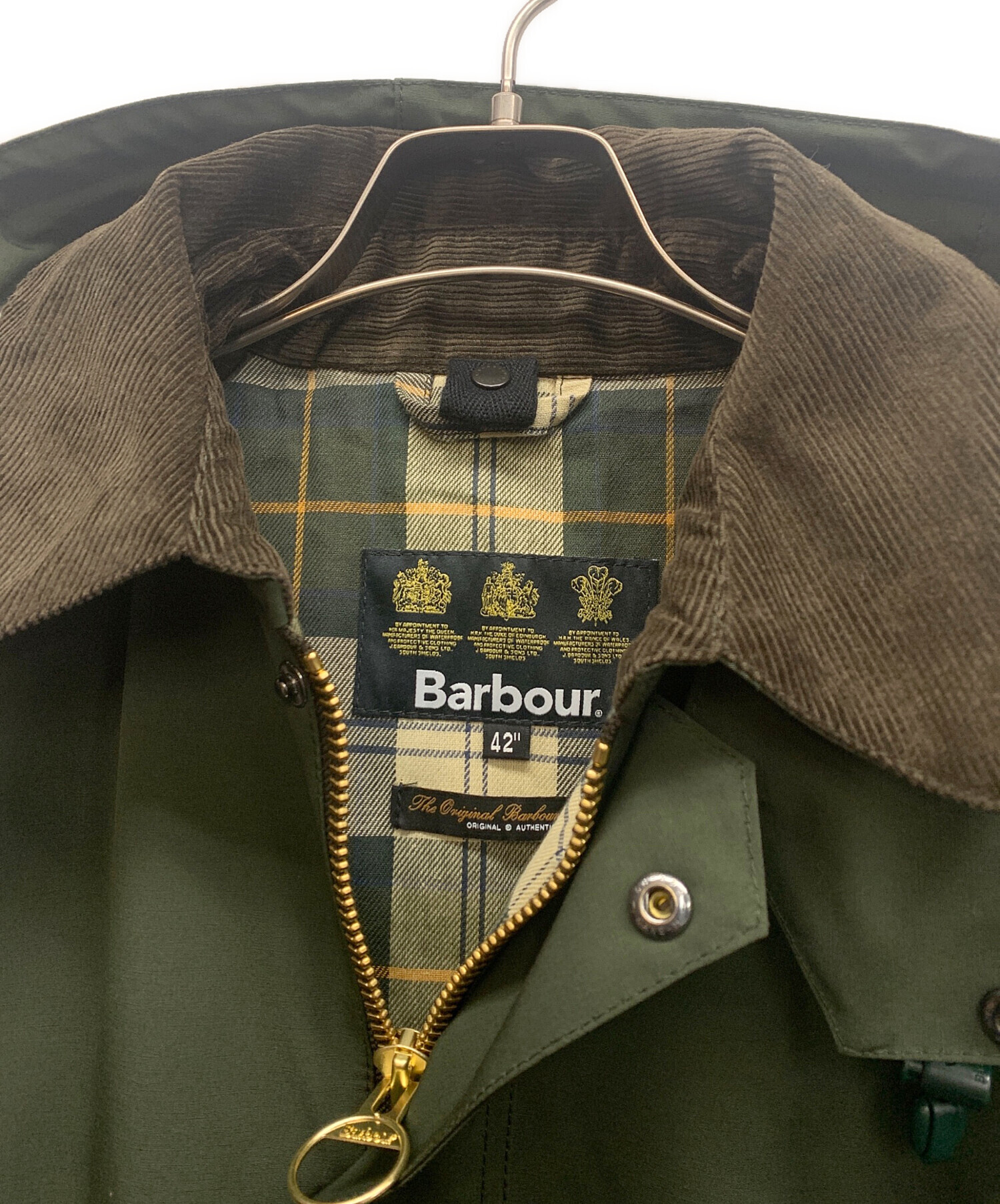 中古・古着通販】Barbour (バブアー) BEDALE（ビデイル）SL ジャケット カーキ サイズ:SIZE L (42)｜ブランド・古着通販  トレファク公式【TREFAC FASHION】スマホサイト