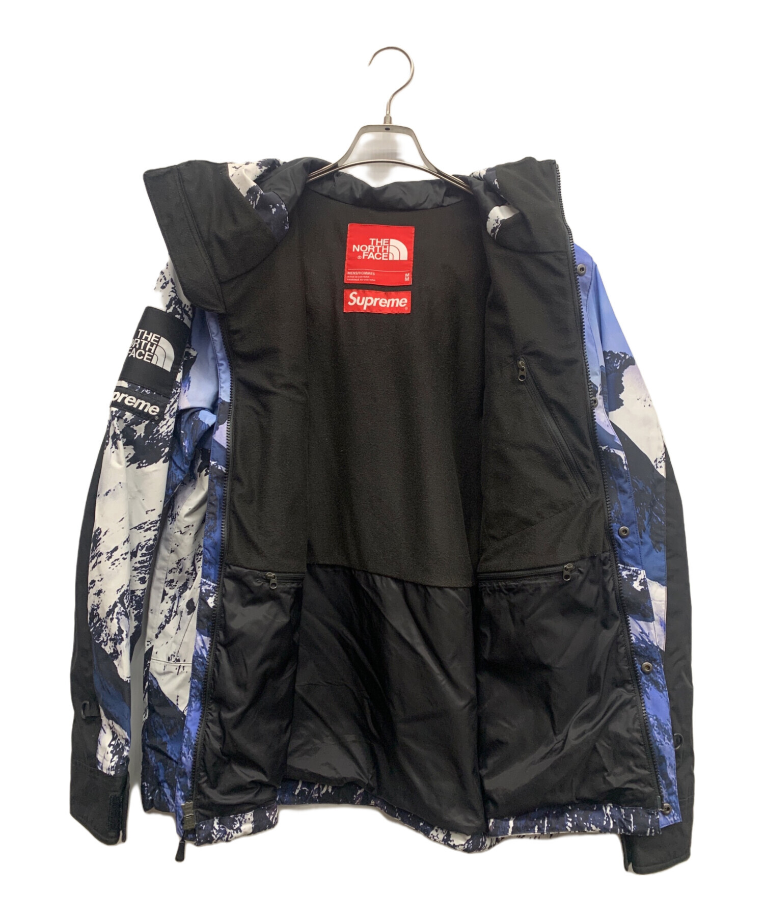 THE NORTH FACE (ザ ノース フェイス) SUPREME (シュプリーム) 17AW 雪山 マウンテンパーカー ブラック×ブルー  サイズ:M