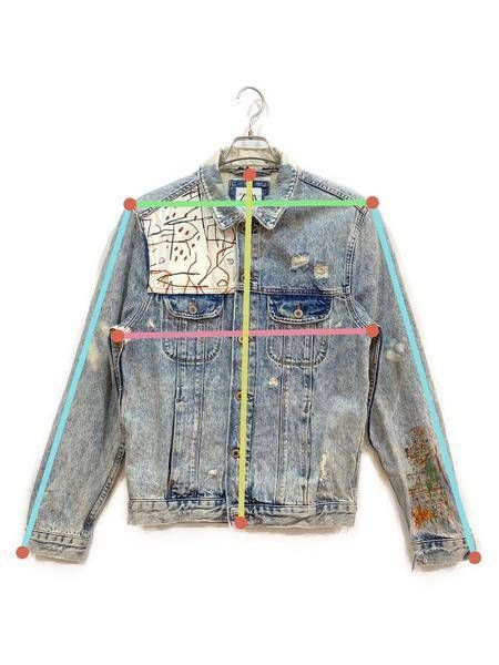 【中古・古着通販】ZARA (ザラ) BASQUIAT (バスキア) デニム