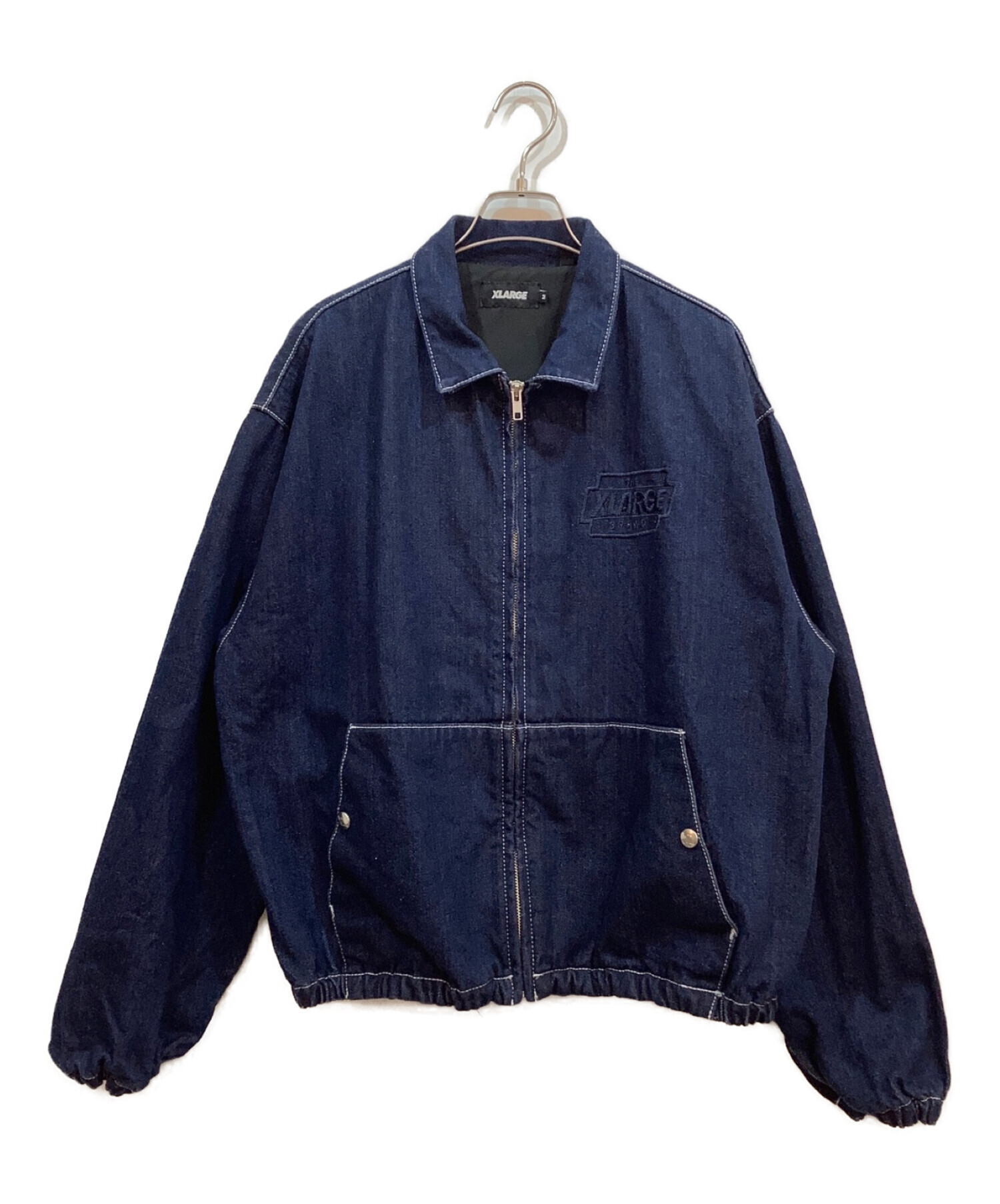 X-LARGE (エクストララージ) デニムジャケット DENIM TEAM JACKET ネイビー サイズ:M