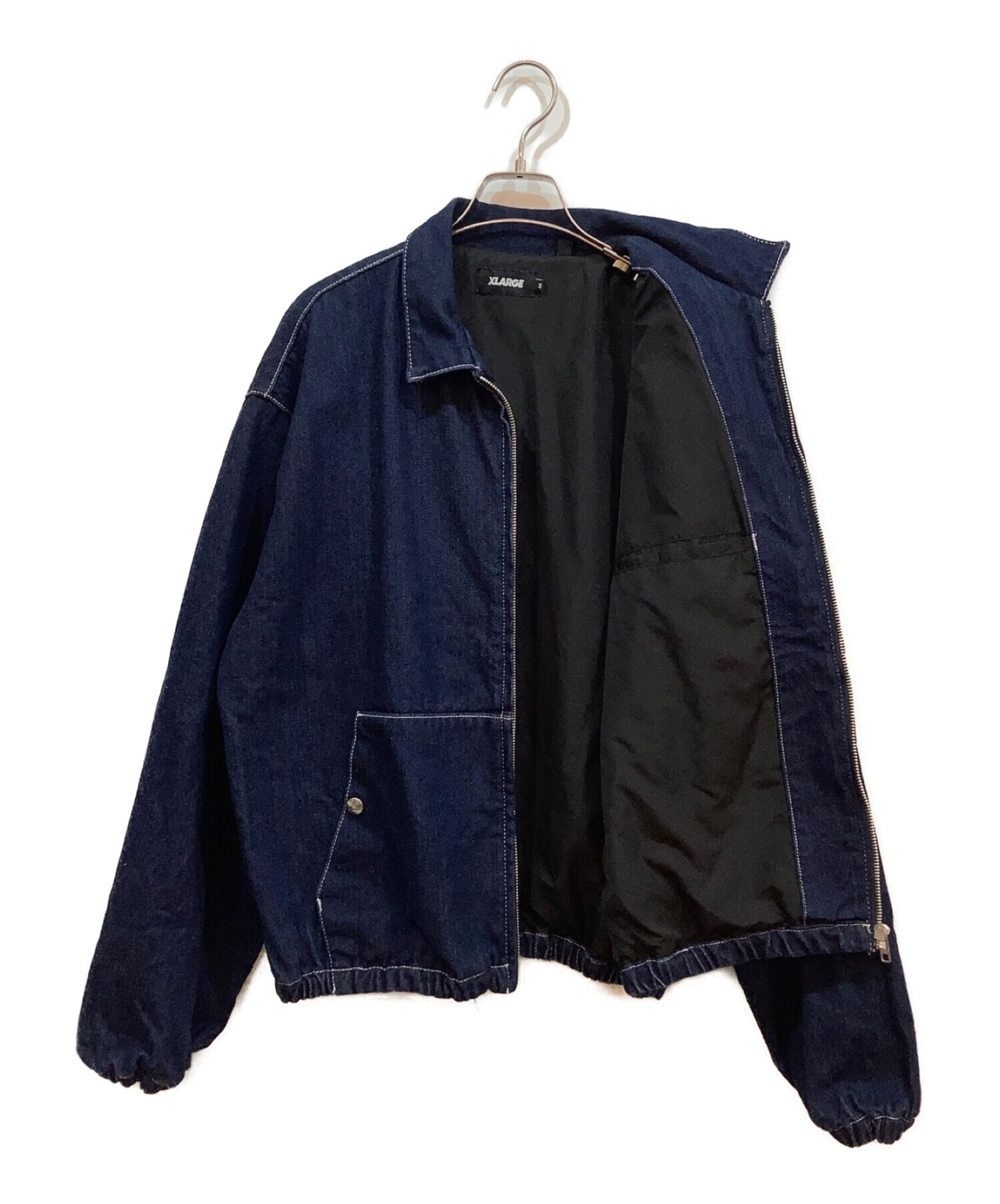 X-LARGE (エクストララージ) デニムジャケット DENIM TEAM JACKET ネイビー サイズ:M