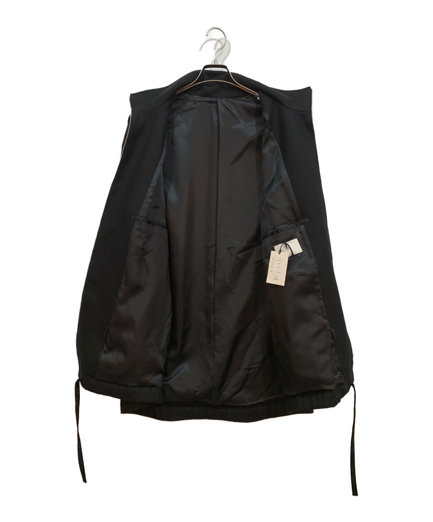 stein (シュタイン) Melton Zip Half Coat（メルトンジップハーフコート） ブラック サイズ:S 未使用品