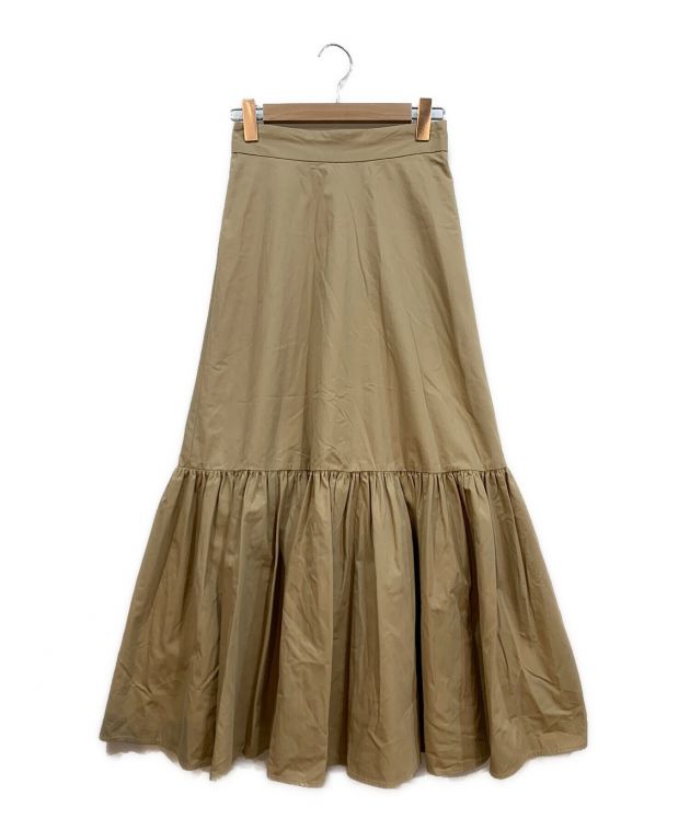 中古・古着通販】CLANE (クラネ) ボリュームティアードマキシスカート（VOLUME TIERED MAXI SKIRT） ブラウン サイズ:1  未使用品｜ブランド・古着通販 トレファク公式【TREFAC FASHION】スマホサイト