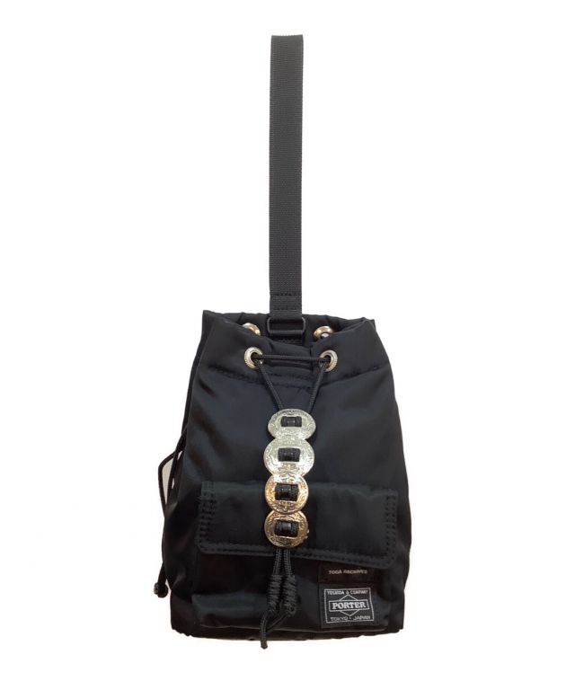 PORTER (ポーター) TOGA ARCHIVES (トーガアーカイブス) String bag TOGA × PORTER ストリングバッグ  ブラック サイズ:ONE