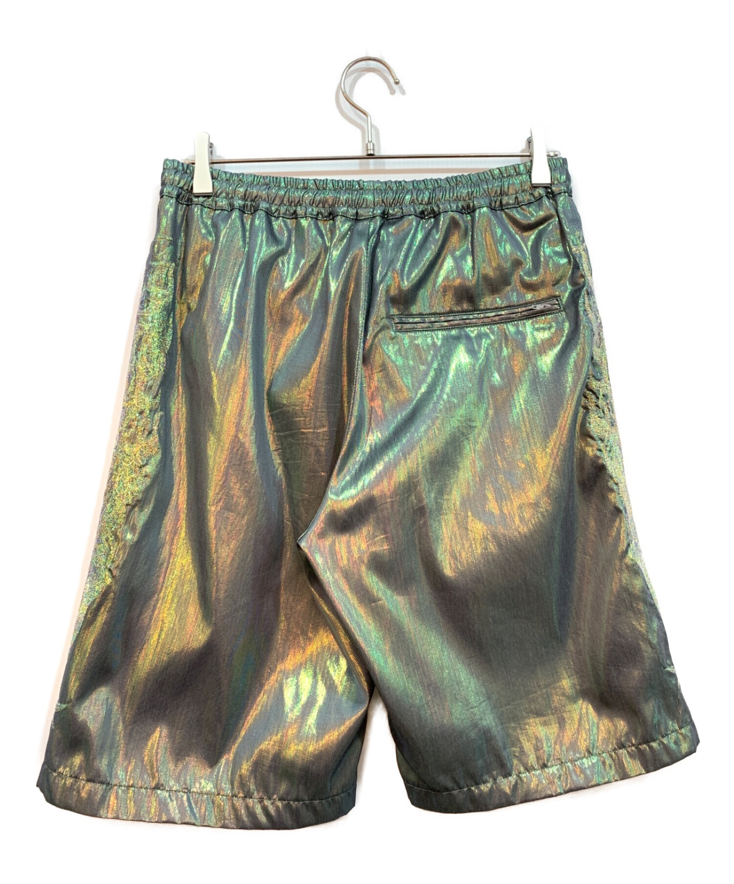 doublet hologram coating short pants - パンツ