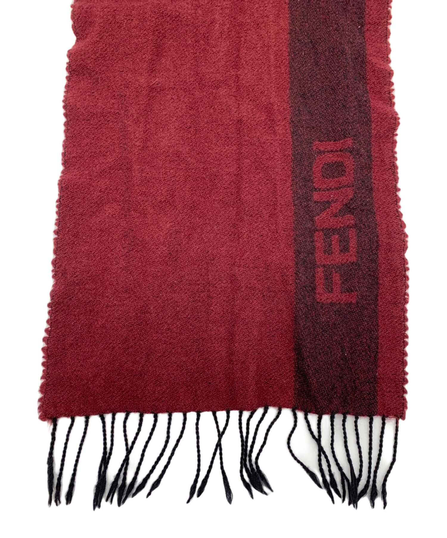 中古・古着通販】FENDI (フェンディ) ラムウールマフラー ボルドー