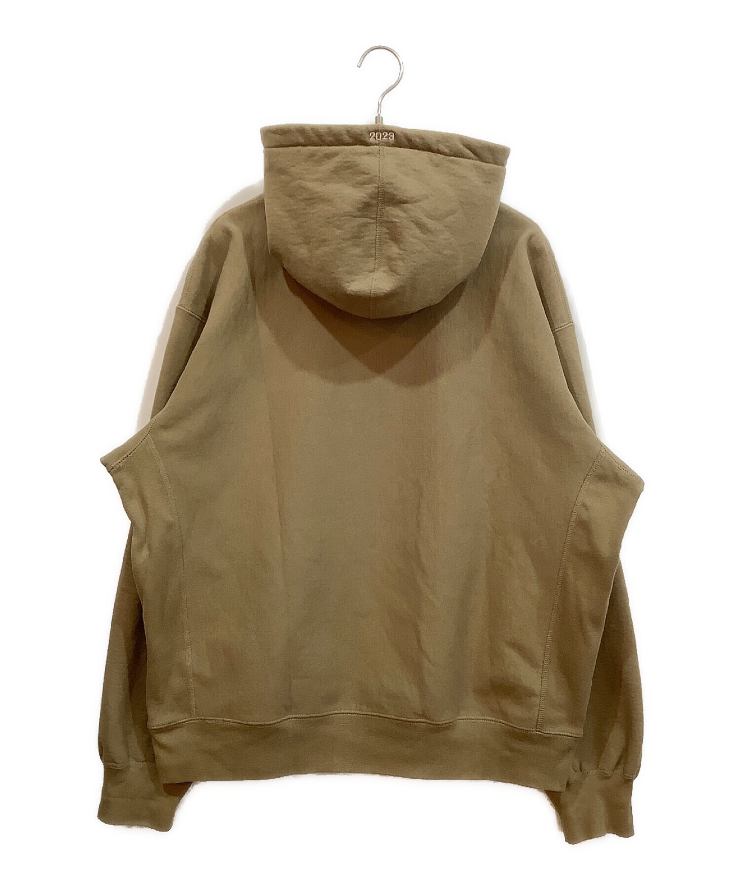 SUPREME (シュプリーム) ボックスロゴフーデッドスウェットシャツ オリーブ サイズ:L