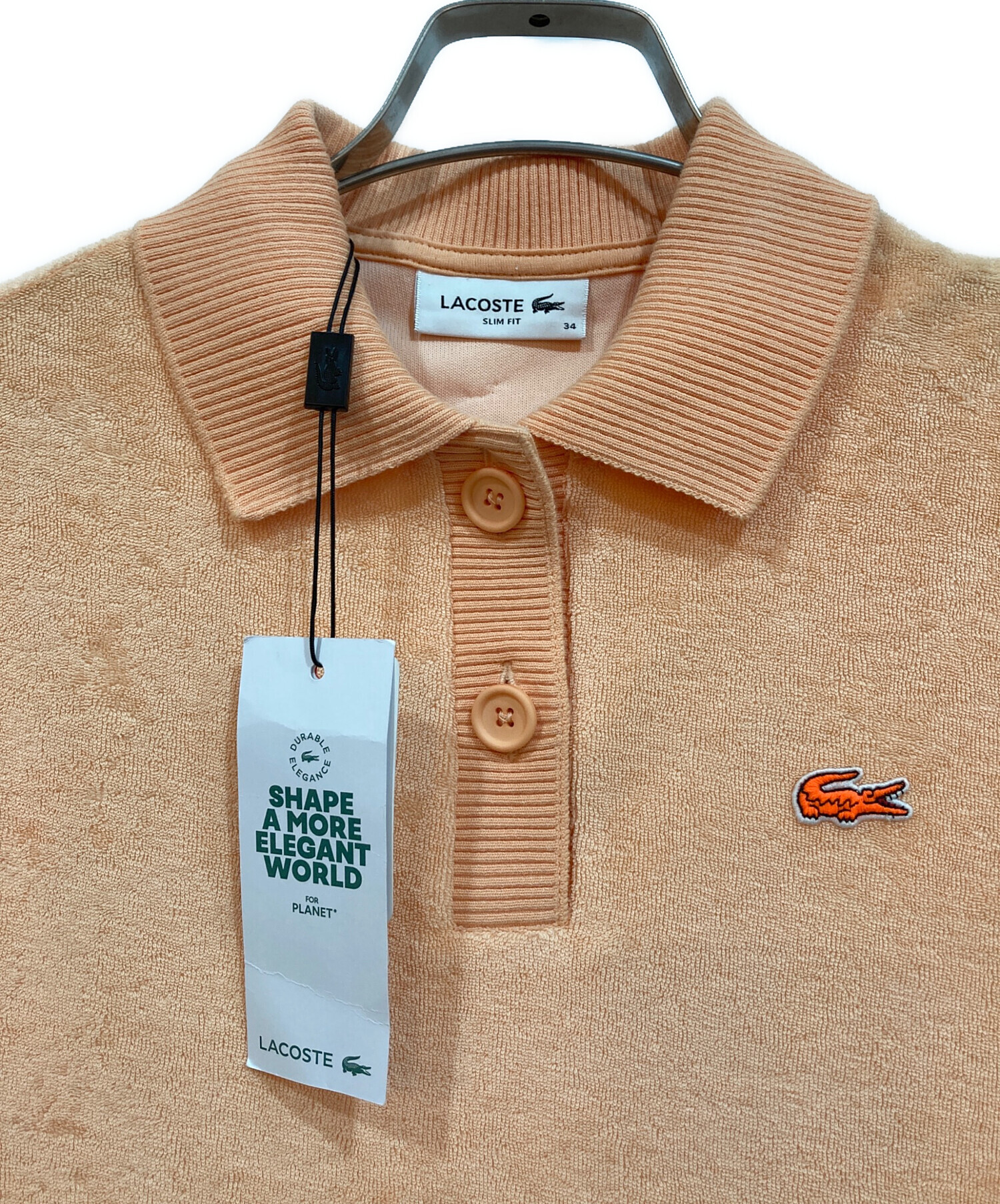 中古・古着通販】LACOSTE (ラコステ) エコマテリアルベーシックポロシャツ オレンジ サイズ:34 未使用品｜ブランド・古着通販  トレファク公式【TREFAC FASHION】スマホサイト