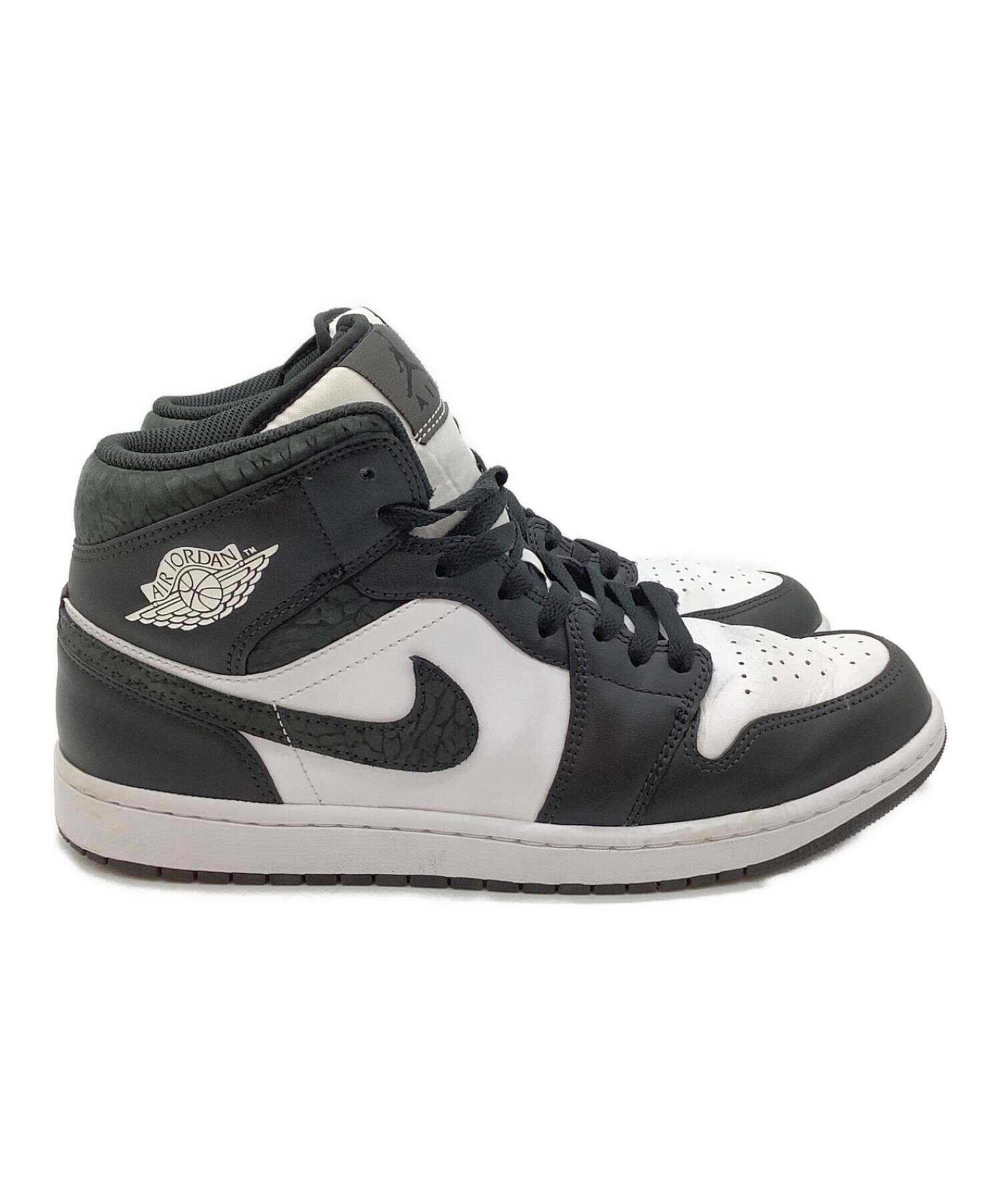 中古・古着通販】NIKE (ナイキ) Air Jordan 1 Mid Panda Elephant / エアジョーダン 1 ミッド パンダエレファント  ホワイトブラック サイズ:US10.5｜ブランド・古着通販 トレファク公式【TREFAC FASHION】スマホサイト