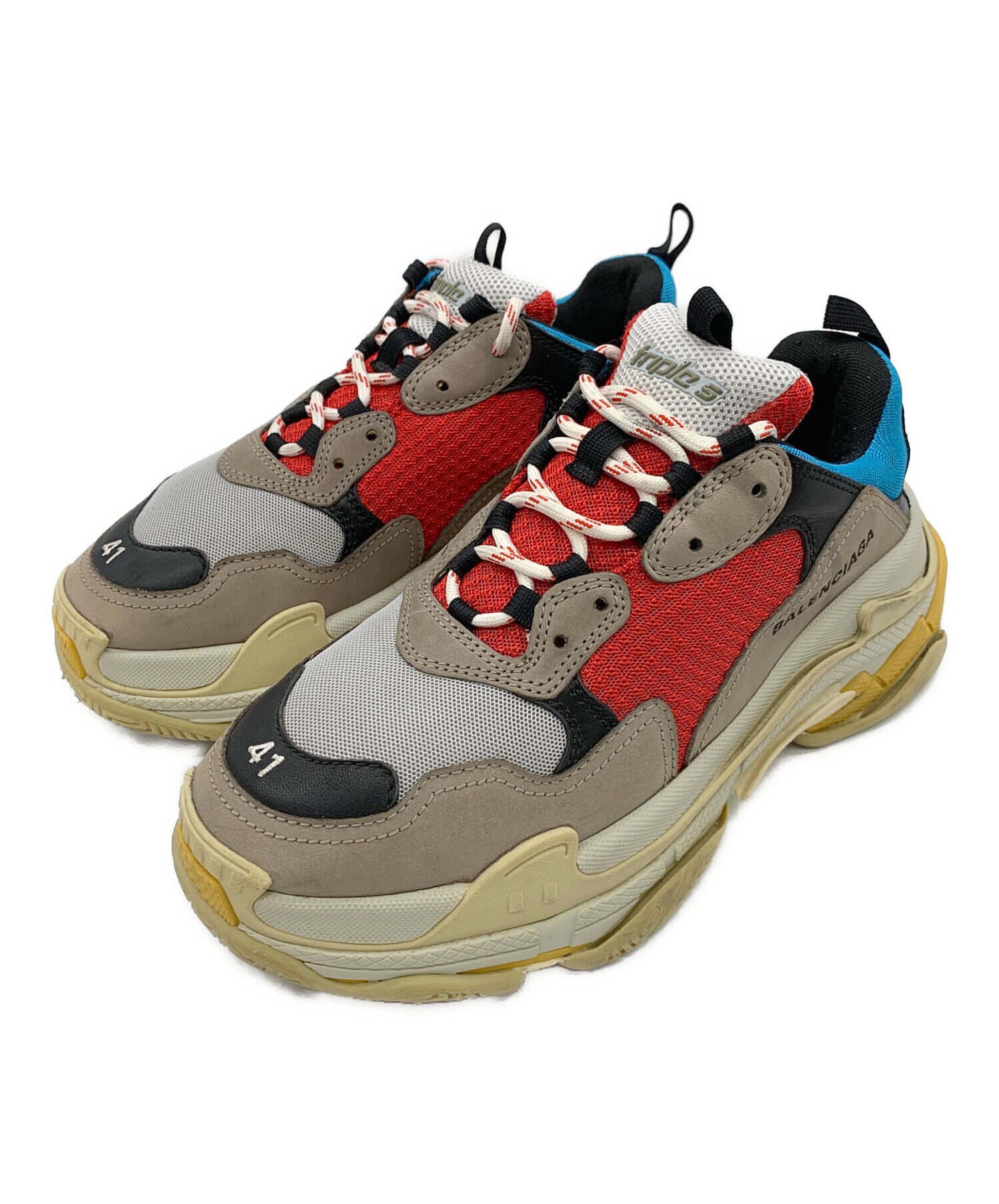 中古・古着通販】BALENCIAGA (バレンシアガ) TRIPLE S SNEAKER / トリプルエス スニーカー マルチカラー  サイズ:USA8｜ブランド・古着通販 トレファク公式【TREFAC FASHION】スマホサイト