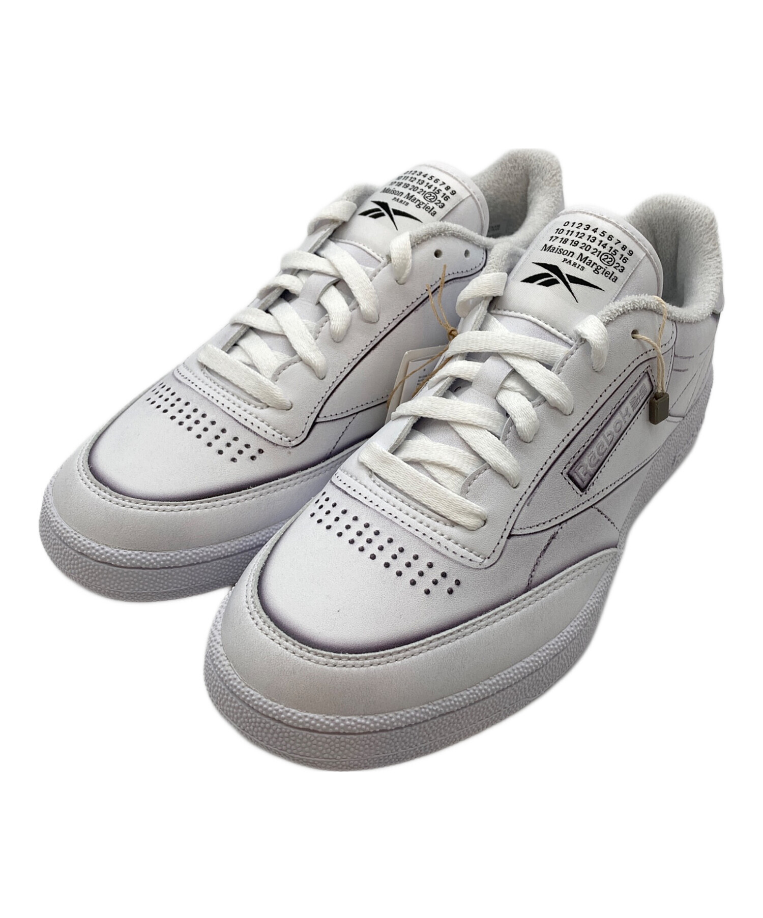 中古・古着通販】Maison Margiela (メゾンマルジェラ) REEBOK (リーボック) PROJECT 0 CLUB C TL ホワイト  サイズ:US8.5 未使用品｜ブランド・古着通販 トレファク公式【TREFAC FASHION】スマホサイト