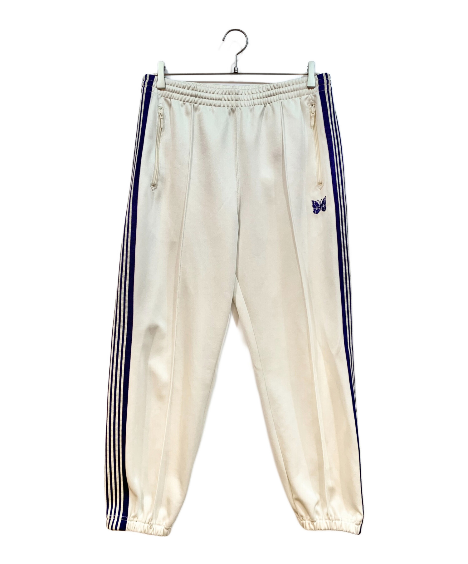 中古・古着通販】Needles (ニードルズ) Zipped Track Pant / ジップドトラックパンツ アイボリー×パープル  サイズ:M｜ブランド・古着通販 トレファク公式【TREFAC FASHION】スマホサイト