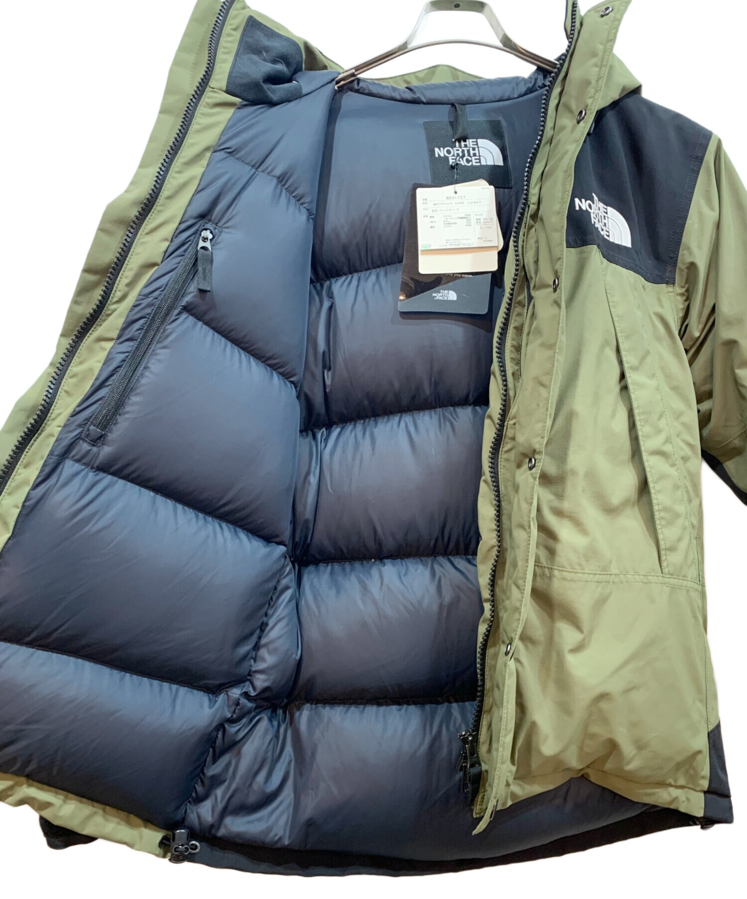 THE NORTH FACE (ザ ノース フェイス) マウンテンダウンジャケット バーントオリーブ サイズ:S