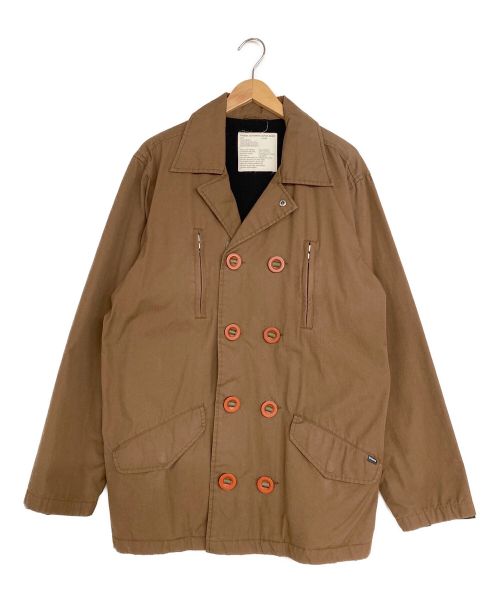 中古・古着通販】stussy (ステューシー) ダブルコート ブラウン サイズ