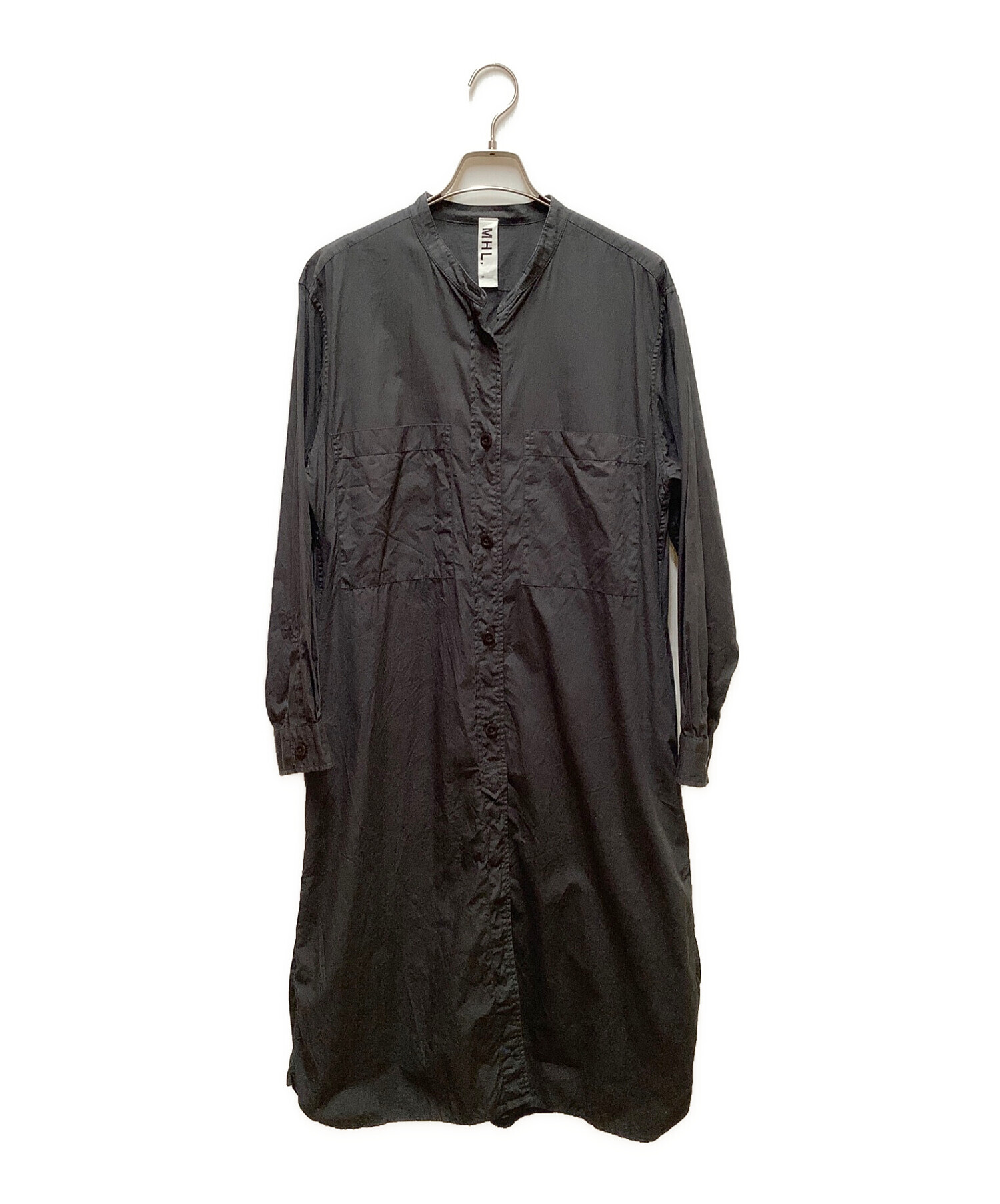 シルバーグレー サイズ MHL. ワンピース GARMENT DYE BASIC POPLIN