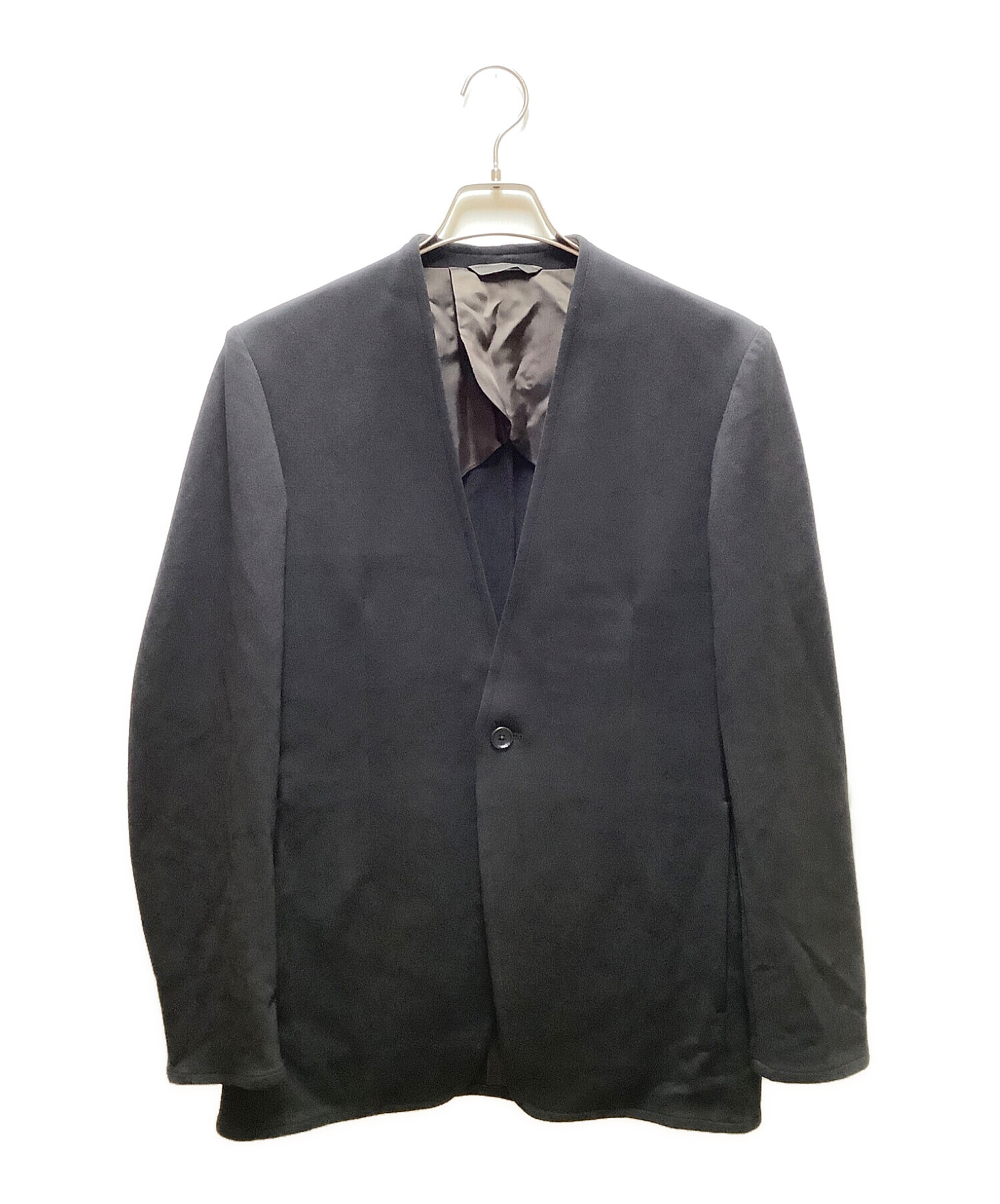 中古・古着通販】RAINMAKER (レインメーカー) PONTE ROMA NO COLLAR JACKET ブラック  サイズ:4（46）｜ブランド・古着通販 トレファク公式【TREFAC FASHION】スマホサイト