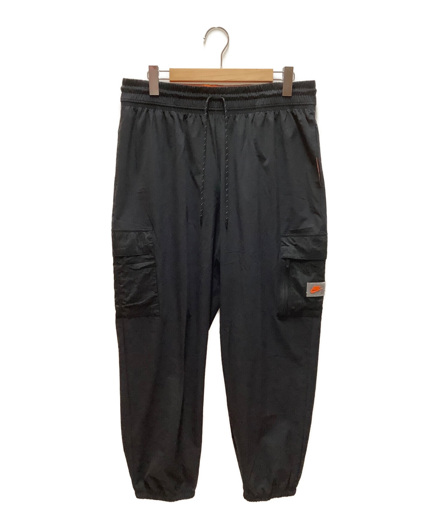 NIKE (ナイキ) Women's Sports Utility Woven Cargo Pants ブラック×オレンジ サイズ:L