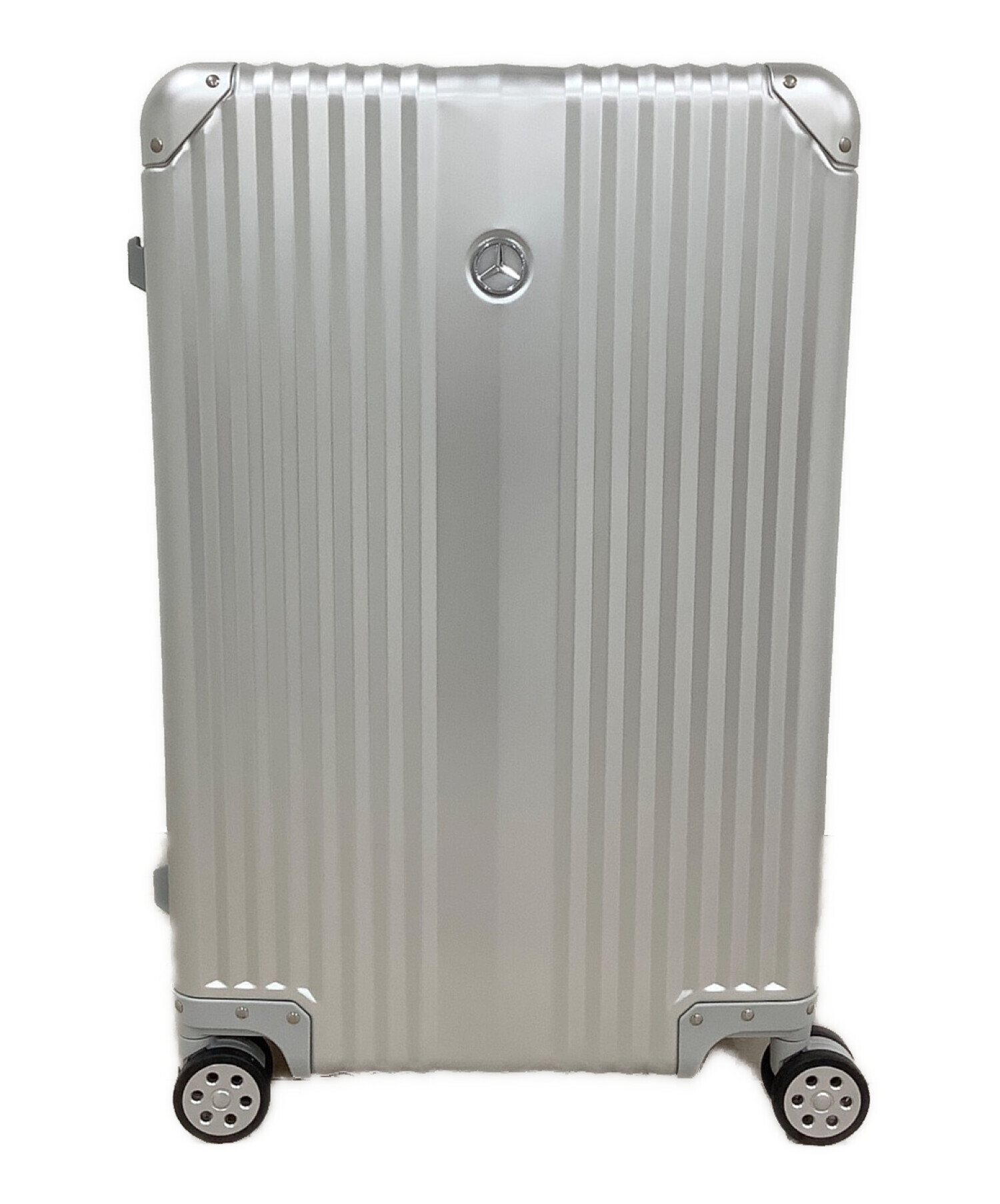本体素材アルミニウム合金未使用　メルセデスベンツ　キャリーケース 　スーツケース、65L シルバー