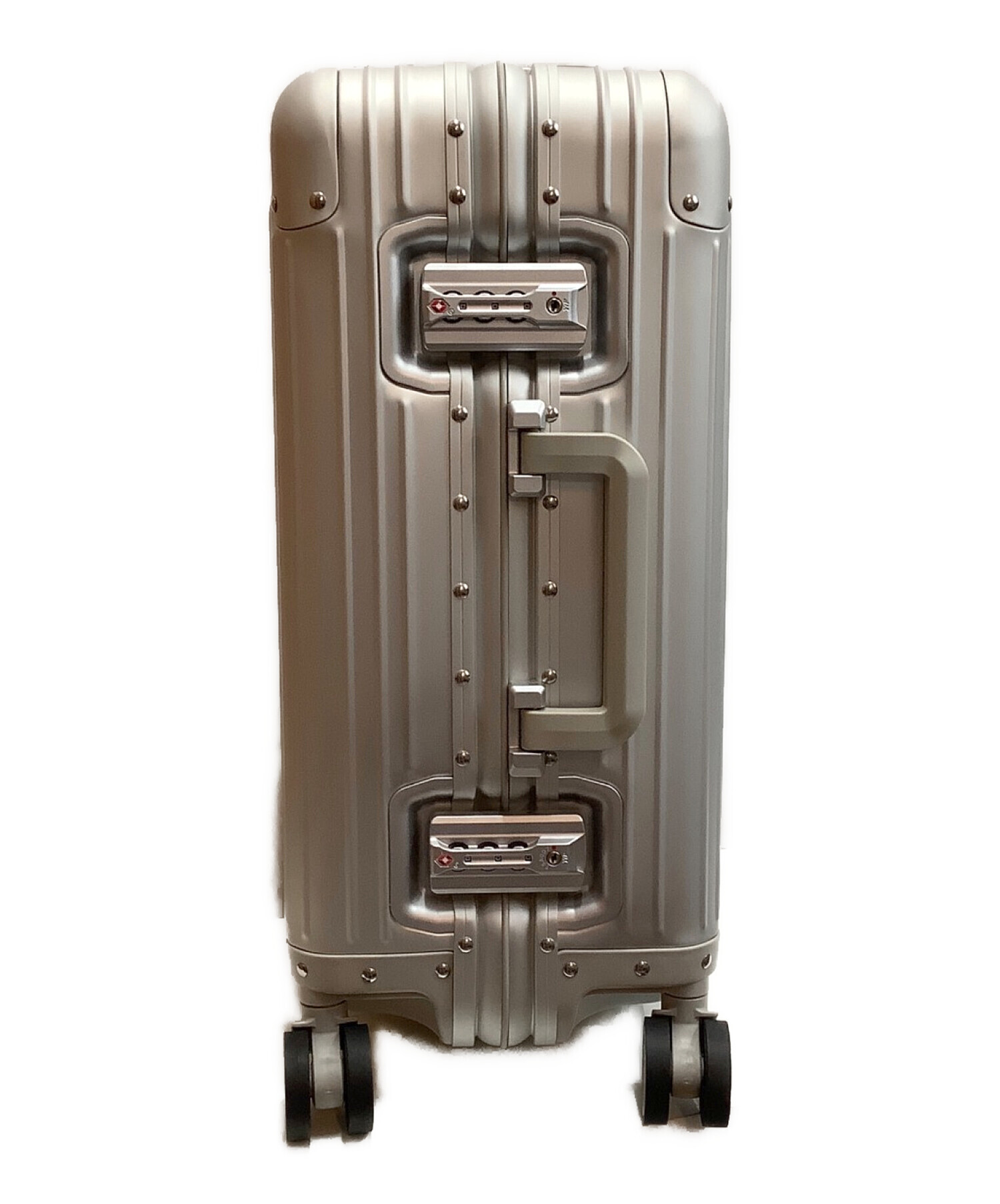 メルセデスベンツ アルミスーツケース（シルバー） - 旅行用バッグ 