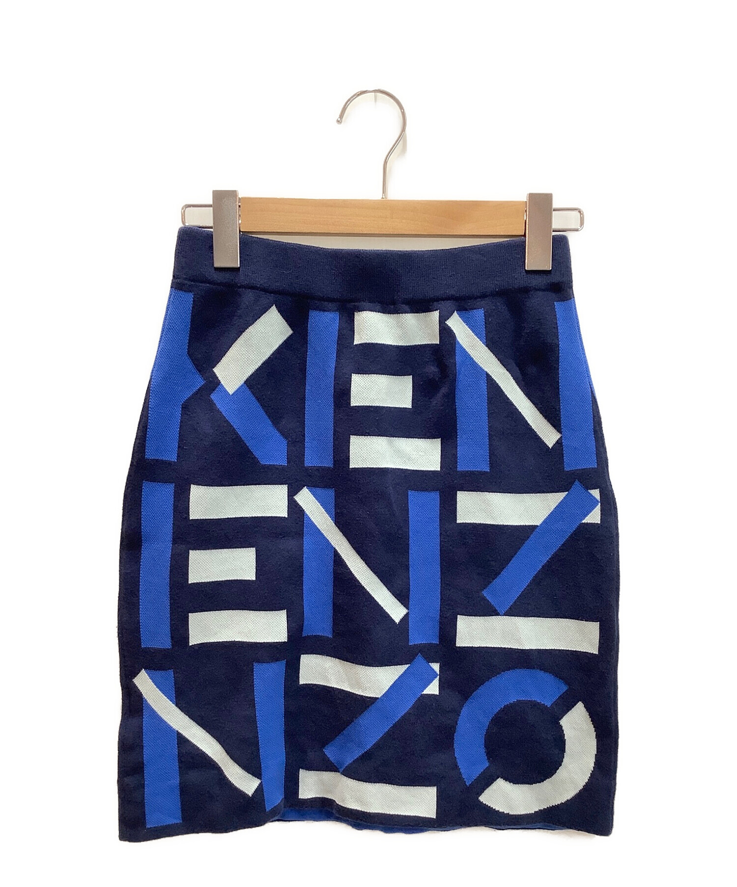 極美品】KENZO ケンゾー スリーブロゴ セーター ブラック 海外サイズS 