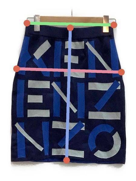 中古・古着通販】KENZO (ケンゾー) KENZO ロゴ ニットスカート