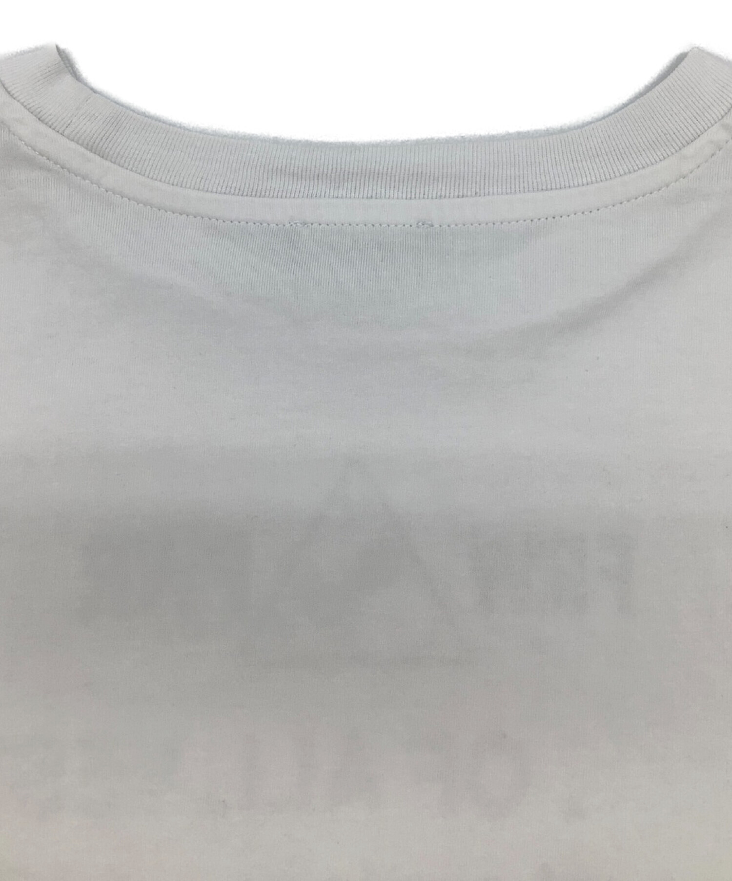 DIESEL (ディーゼル) プリントTシャツ ホワイト×ブラック サイズ:S