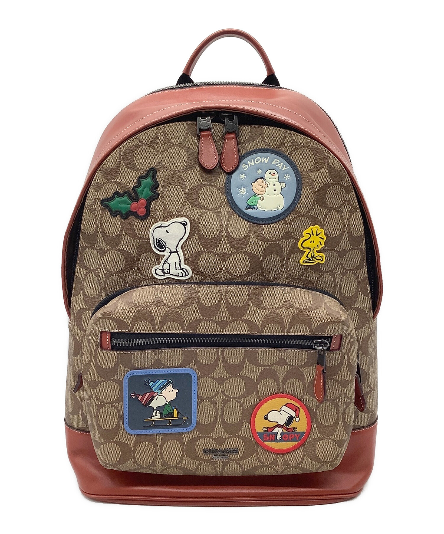 Coach×Peanuts バックパック Signature Snoopy - リュック/バックパック