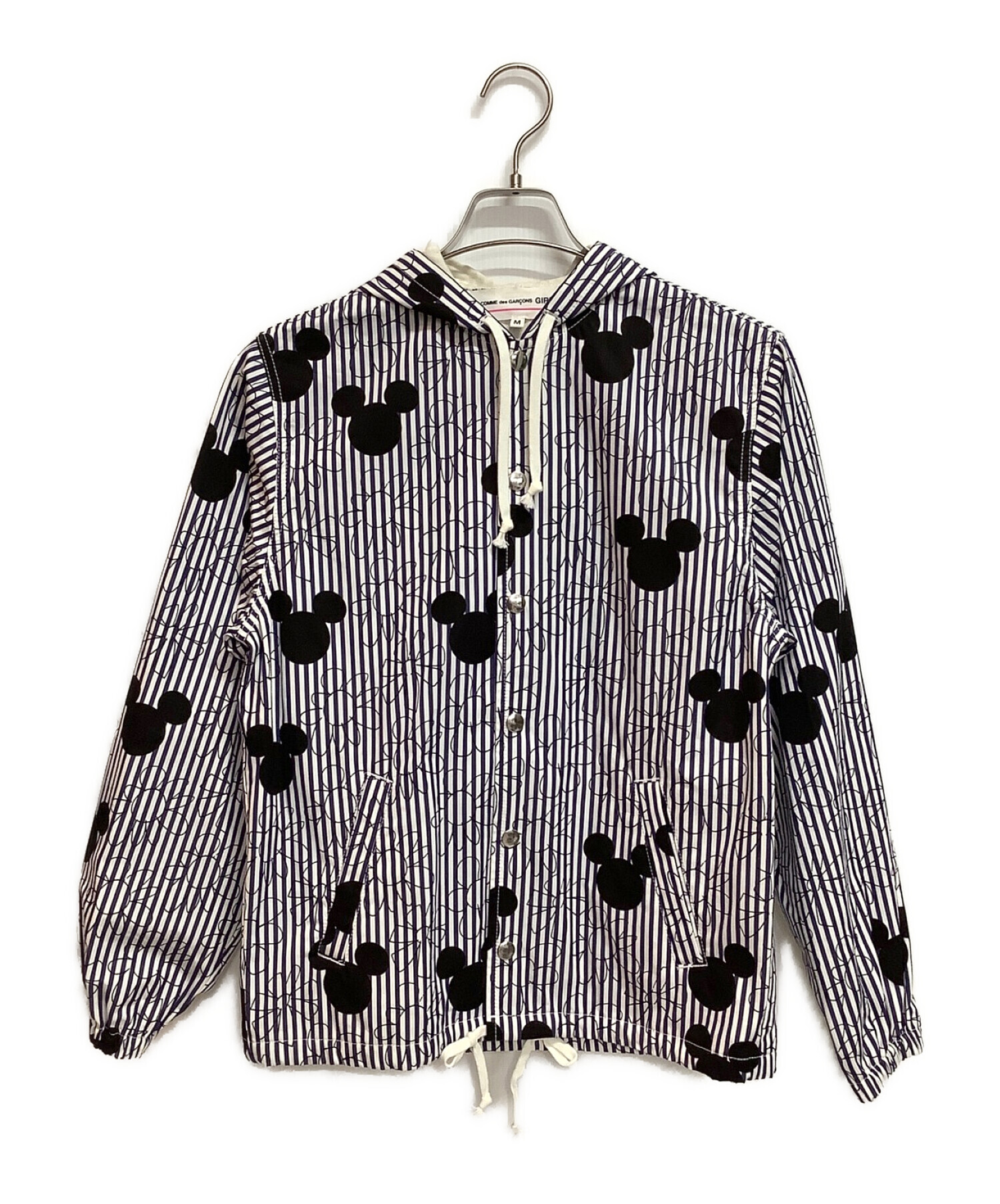 COMME des GARCONS (コムデギャルソン) Disney (ディズニー) フーデッドジャケット ブルー×ホワイト サイズ:M