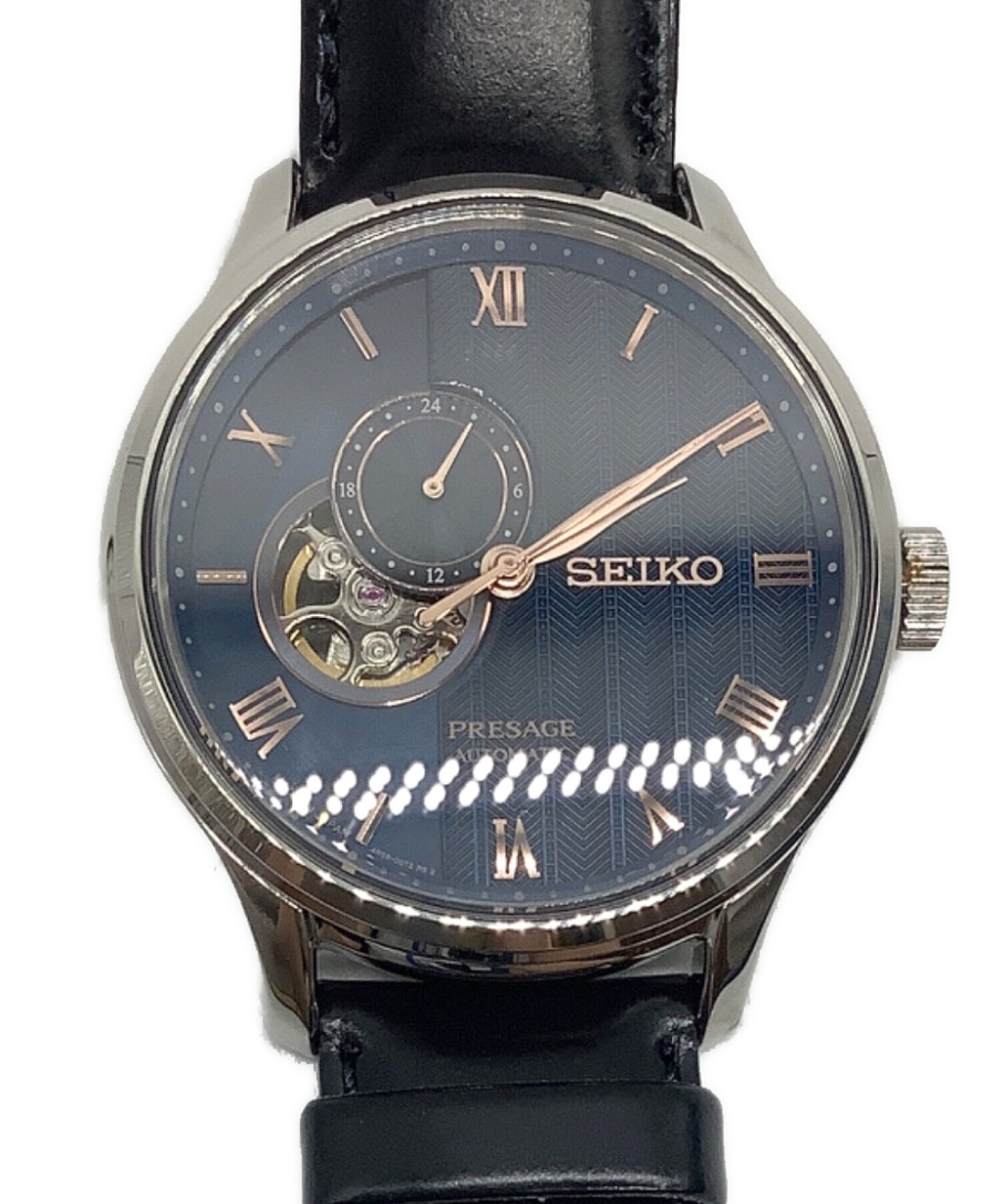 SEIKO (セイコー) SARY093 プレザージュ／腕時計 ネイビー×ブロンズ