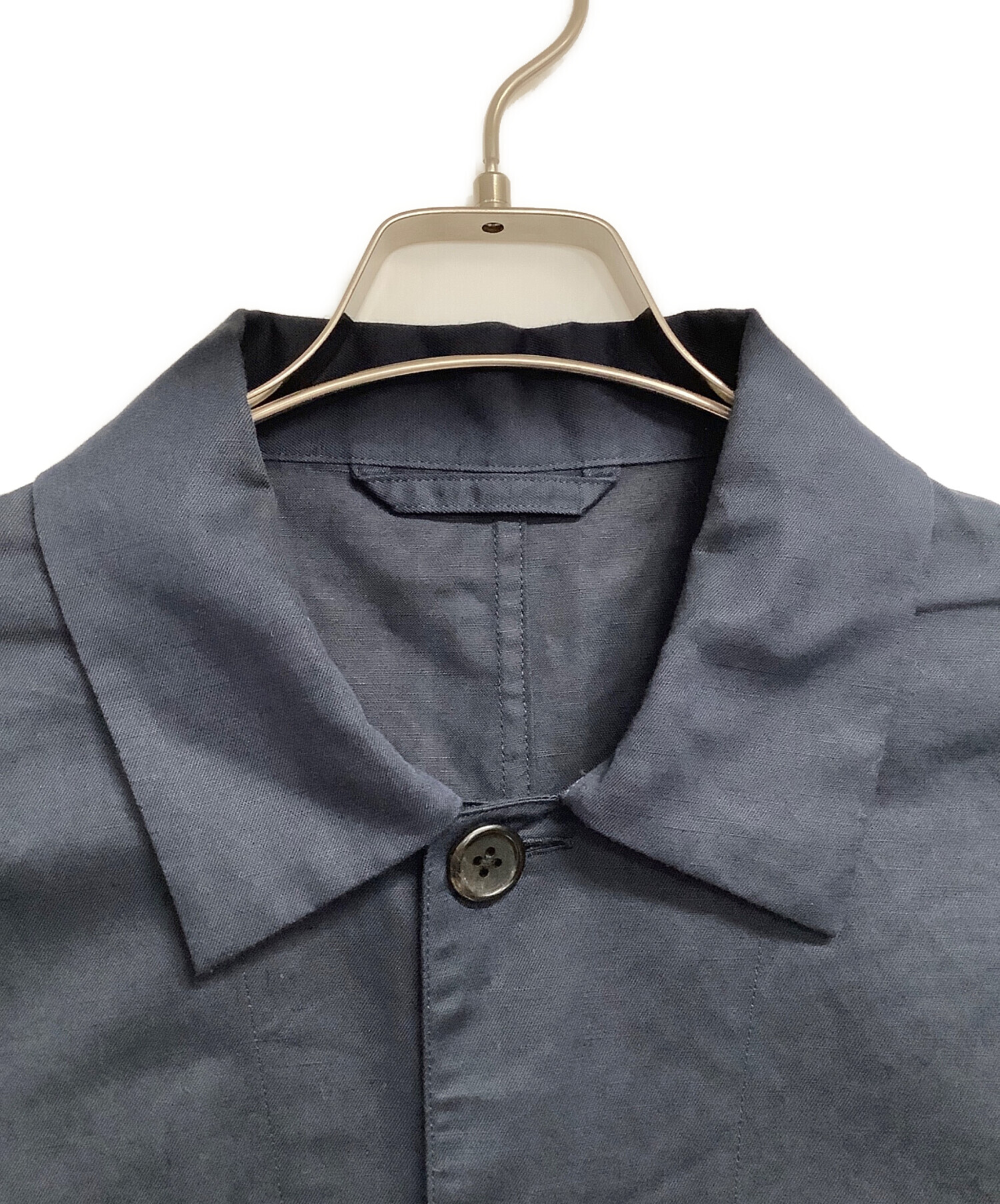 【中古・古着通販】MARGARET HOWELL (マーガレットハウエル) PROOFED FINE COTTON POPLIN ネイビー  サイズ:L｜ブランド・古着通販 トレファク公式【TREFAC FASHION】スマホサイト