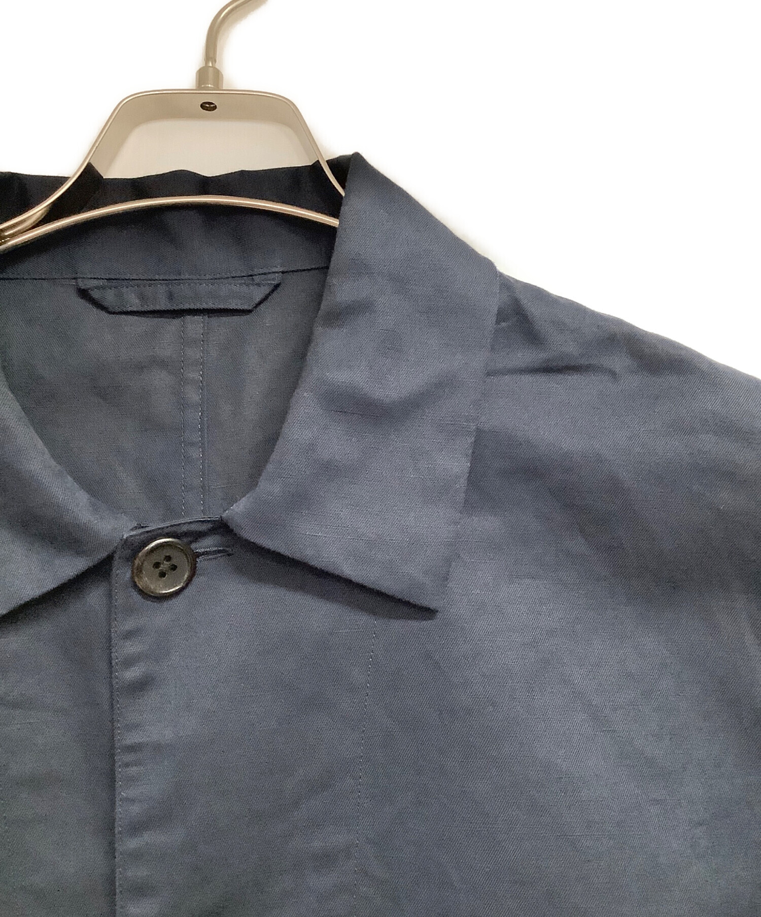 中古・古着通販】MARGARET HOWELL (マーガレットハウエル) PROOFED FINE COTTON POPLIN ネイビー  サイズ:L｜ブランド・古着通販 トレファク公式【TREFAC FASHION】スマホサイト