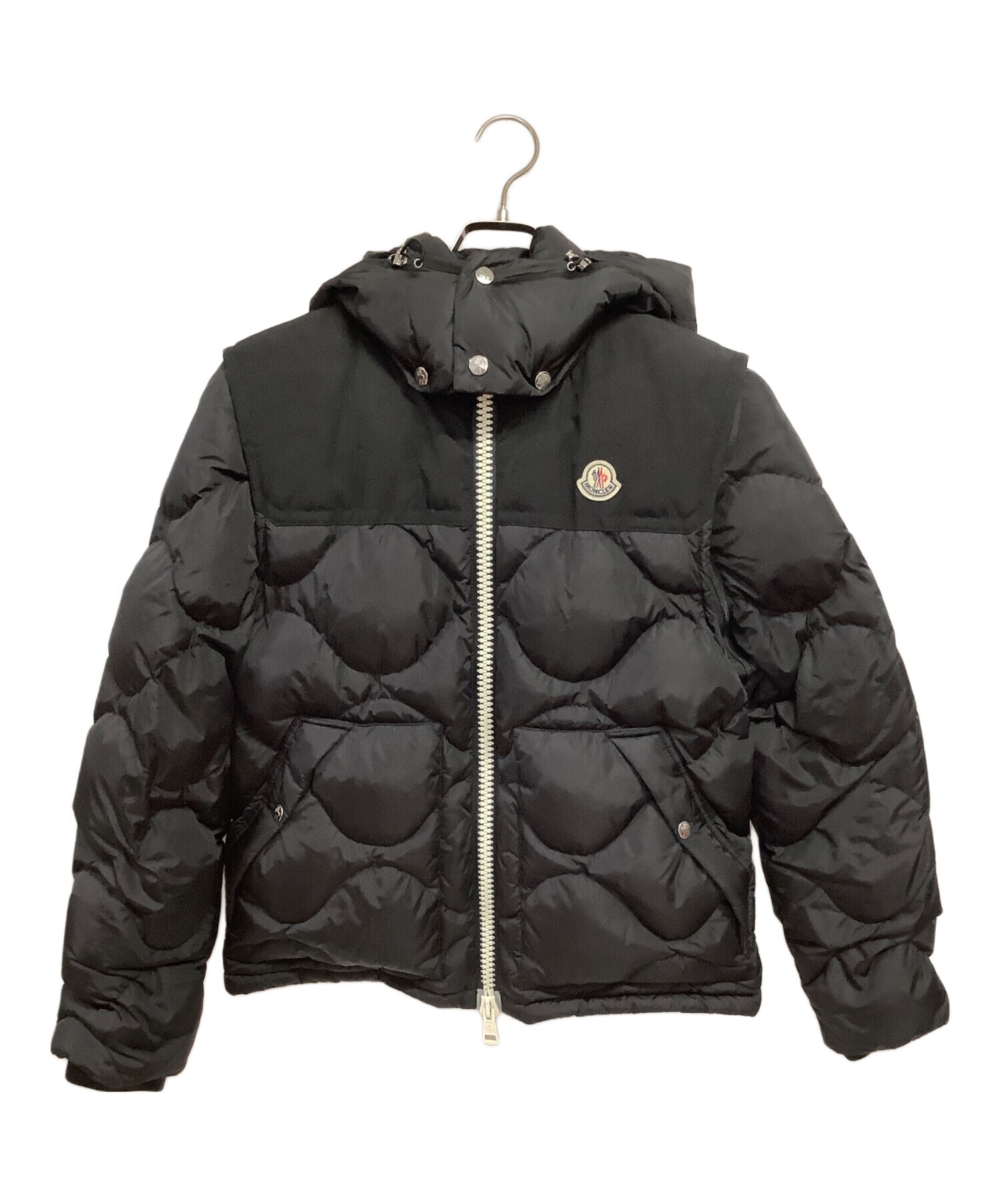 中古・古着通販】MONCLER (モンクレール) 2WAYダウンジャケット ブラック サイズ:2｜ブランド・古着通販 トレファク公式【TREFAC  FASHION】スマホサイト