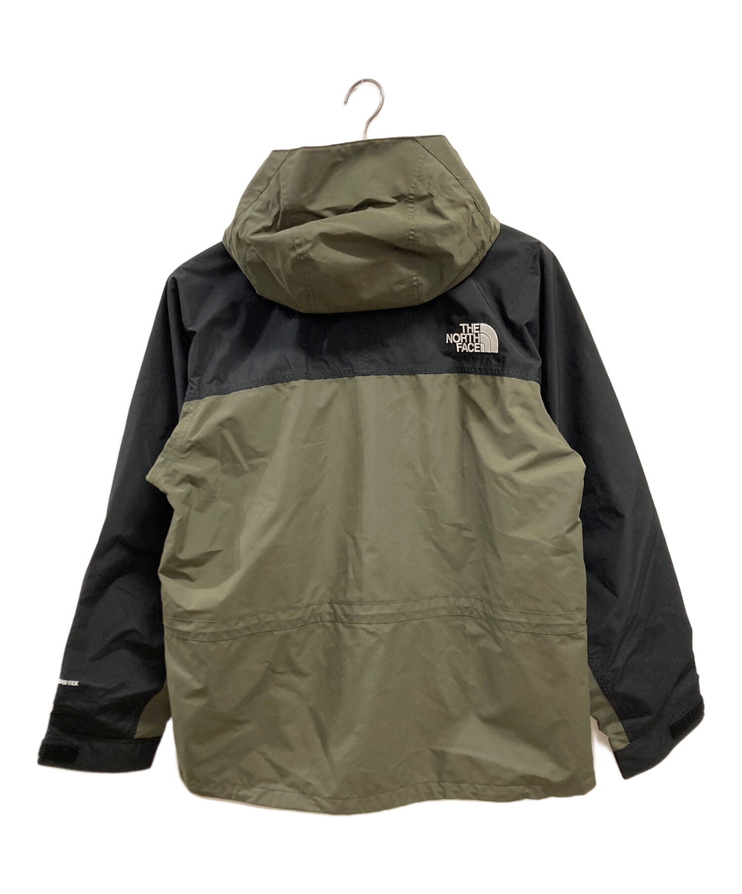 THE NORTH FACE (ザ ノース フェイス) マウンテンライトジャケット カーキ×ブラック サイズ:XL