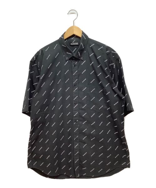 BALENCIAGA カジュアルシャツ 39(M位) 紺x白(ストライプ)