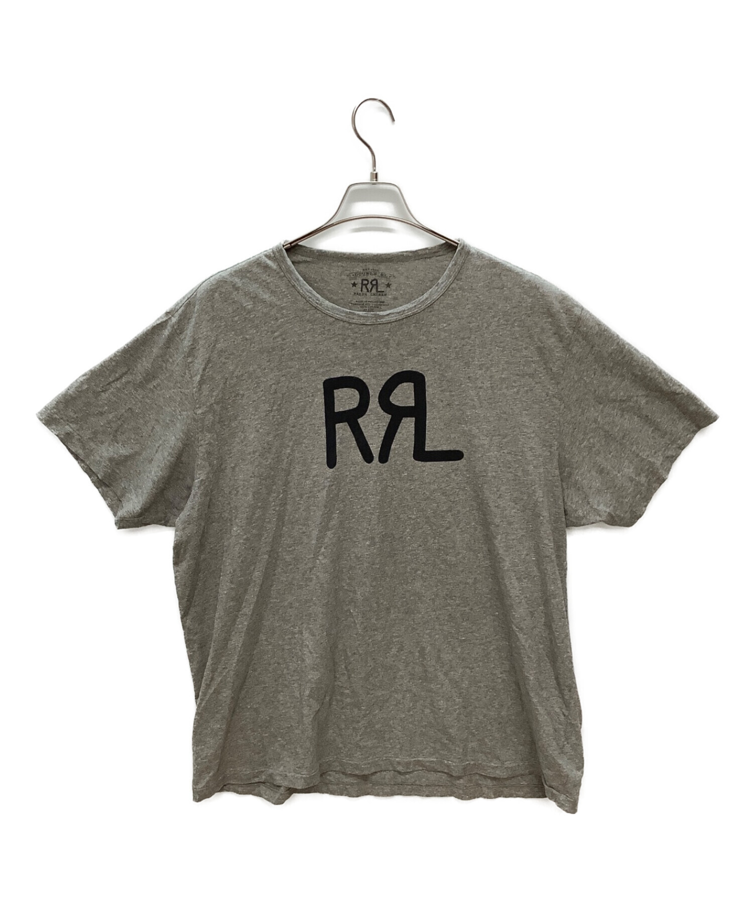 RRL (ダブルアールエル) ロゴTシャツ グレー サイズ:XXL