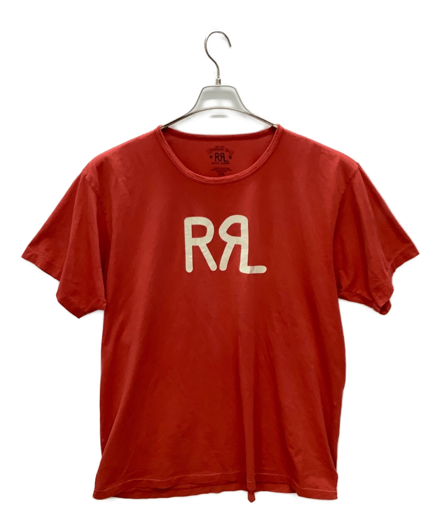 RRL (ダブルアールエル) ロゴTシャツ レッド サイズ:XXL