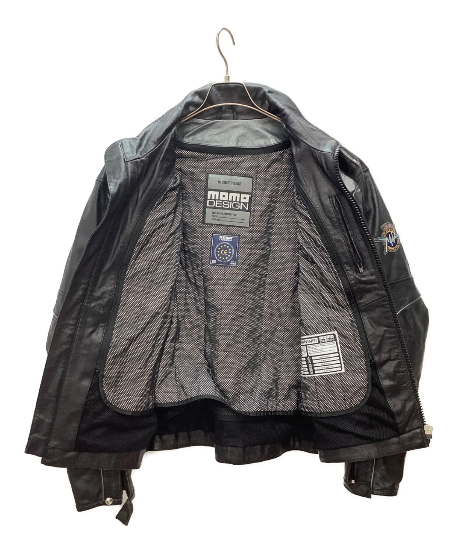 MOMO DESIGN (モモデザイン) ライダースジャケット ブラック サイズ:52