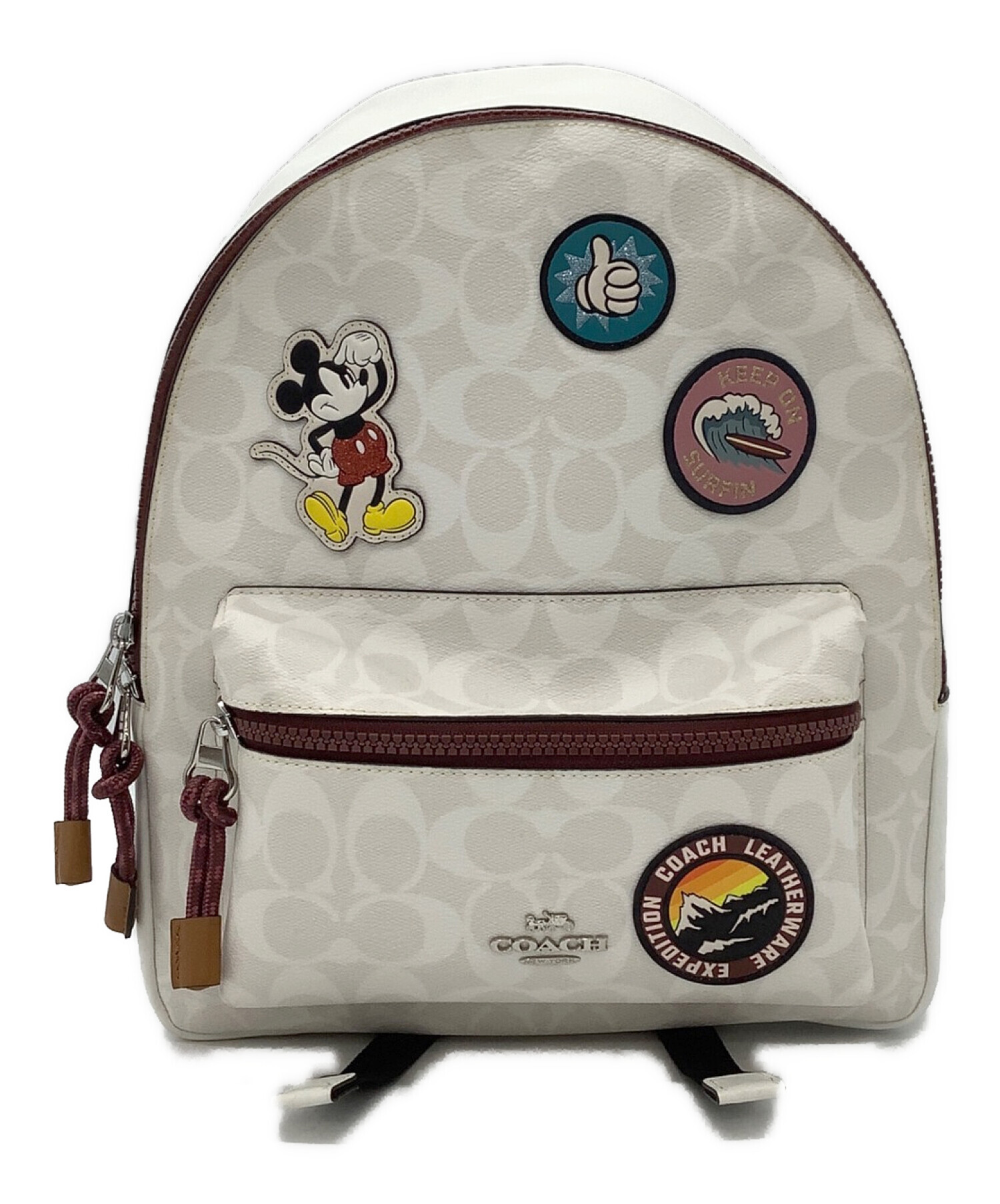 COACH (コーチ) DISNEY (ディズニー) リュック ホワイト