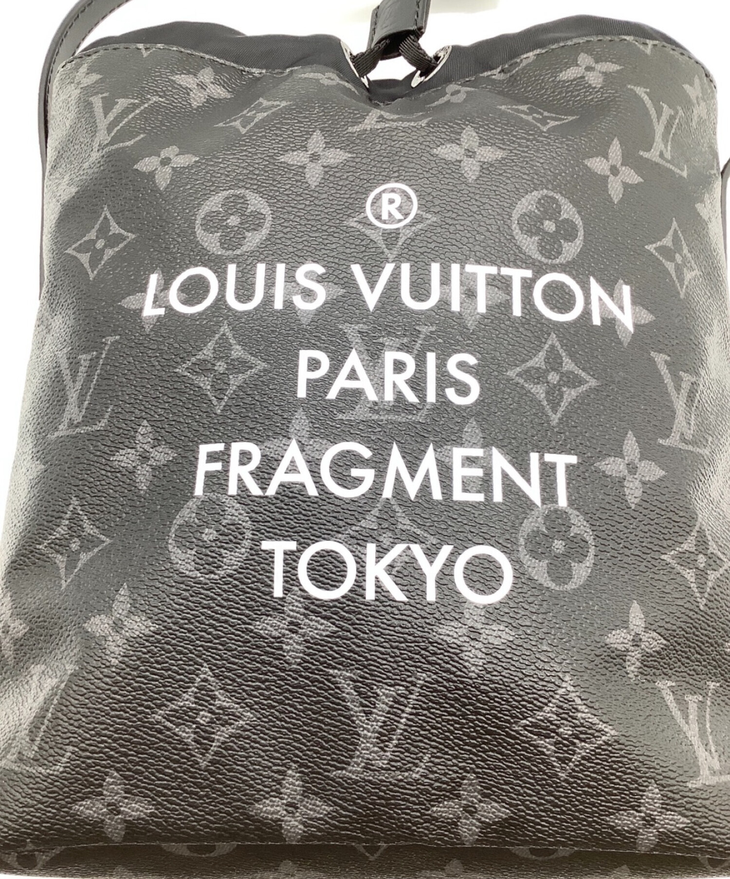 LOUIS VUITTON × Fragment design (ルイ・ヴィトン × フラグメントデザイン) ナノバッグ ブラック